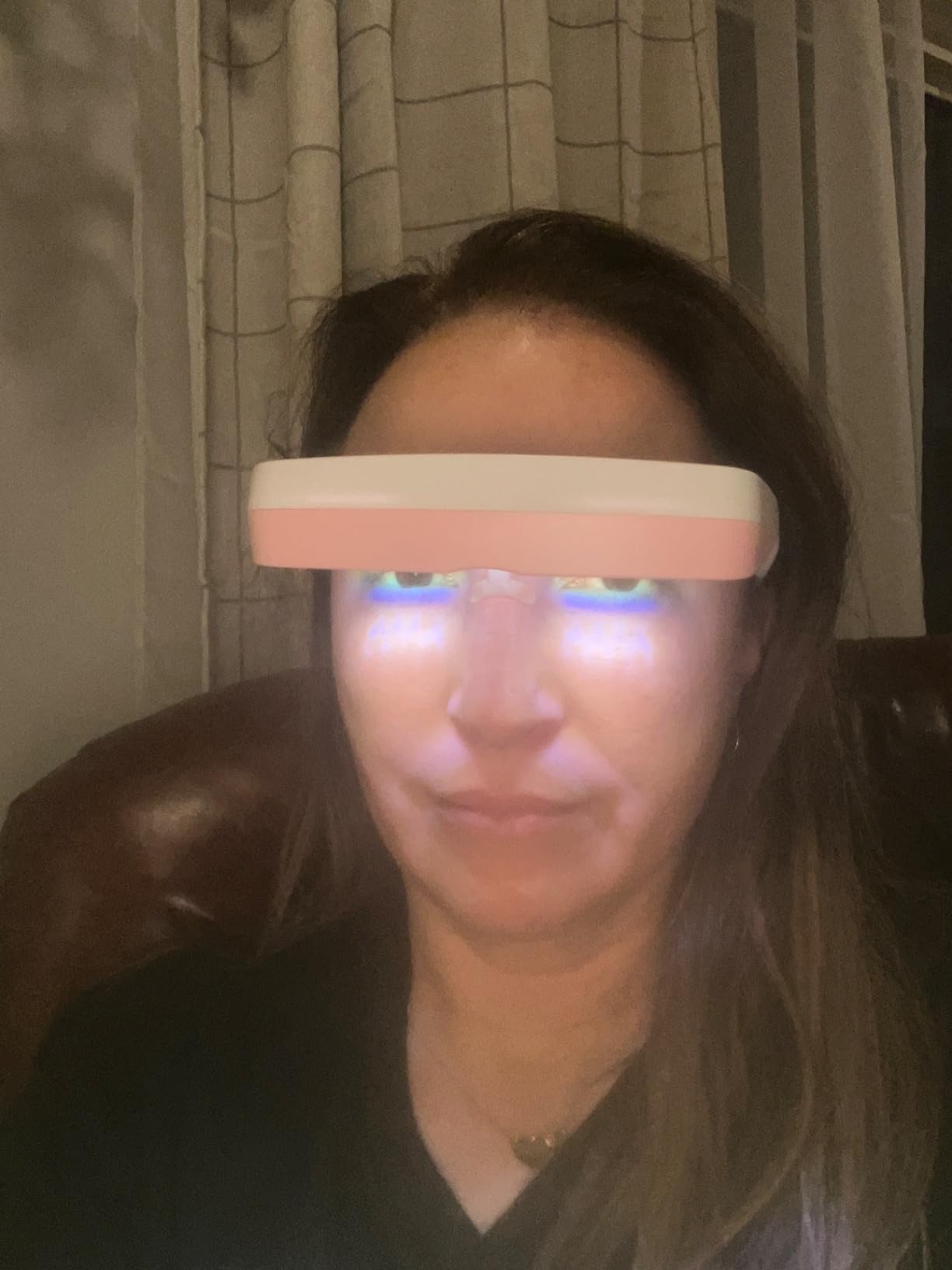 luminette 3 Light Therapy Glasses - Wearable Light Therapy Lamp - Natural Relief for Sleep Problems, Seasonal Mood Disorders & Jet lag - Portable Daylight Lamp (Blue) customer photo 2