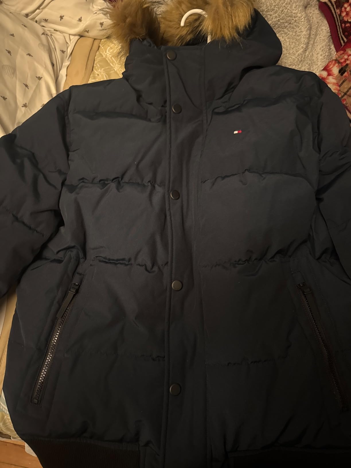 Tommy Hilfiger Men's Arctic Cloth Quilted Snorkel Bomber Jacket (Standard and Big & Tall) customer photo 1