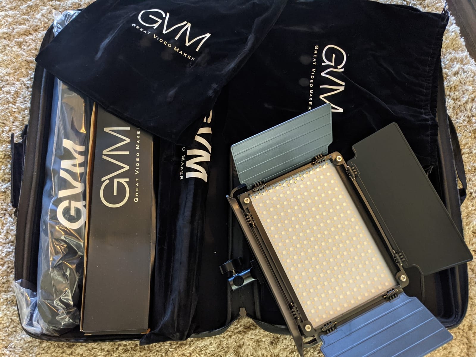 GVM RGB LED Video Light with Lighting Kits, 680RS 50W Led Panel Light with Bluetooth Control, 2 Packs Photography Lighting for YouTube Studio, Video Shooting, Gaming, Streaming, Conference customer photo 2
