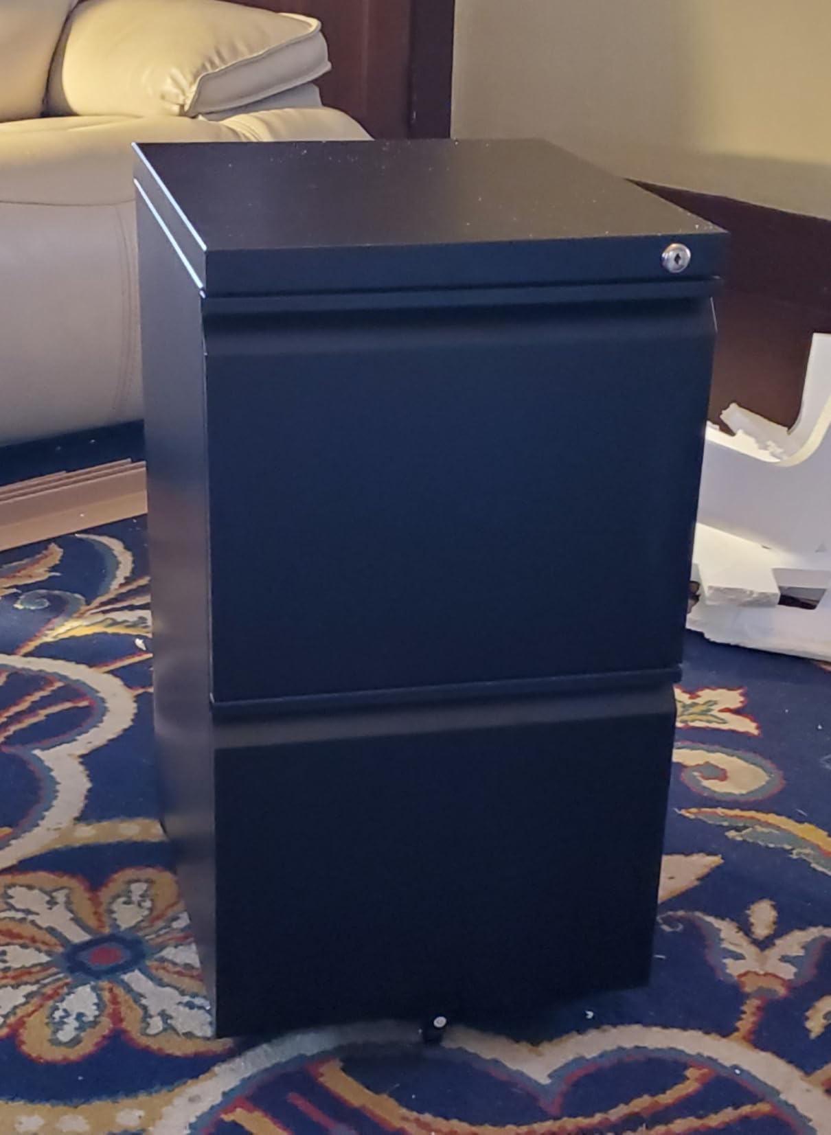 DEVAISE 2 Drawer Metal File Cabinet, Fully Assembled Filing Cabinet customer photo 1