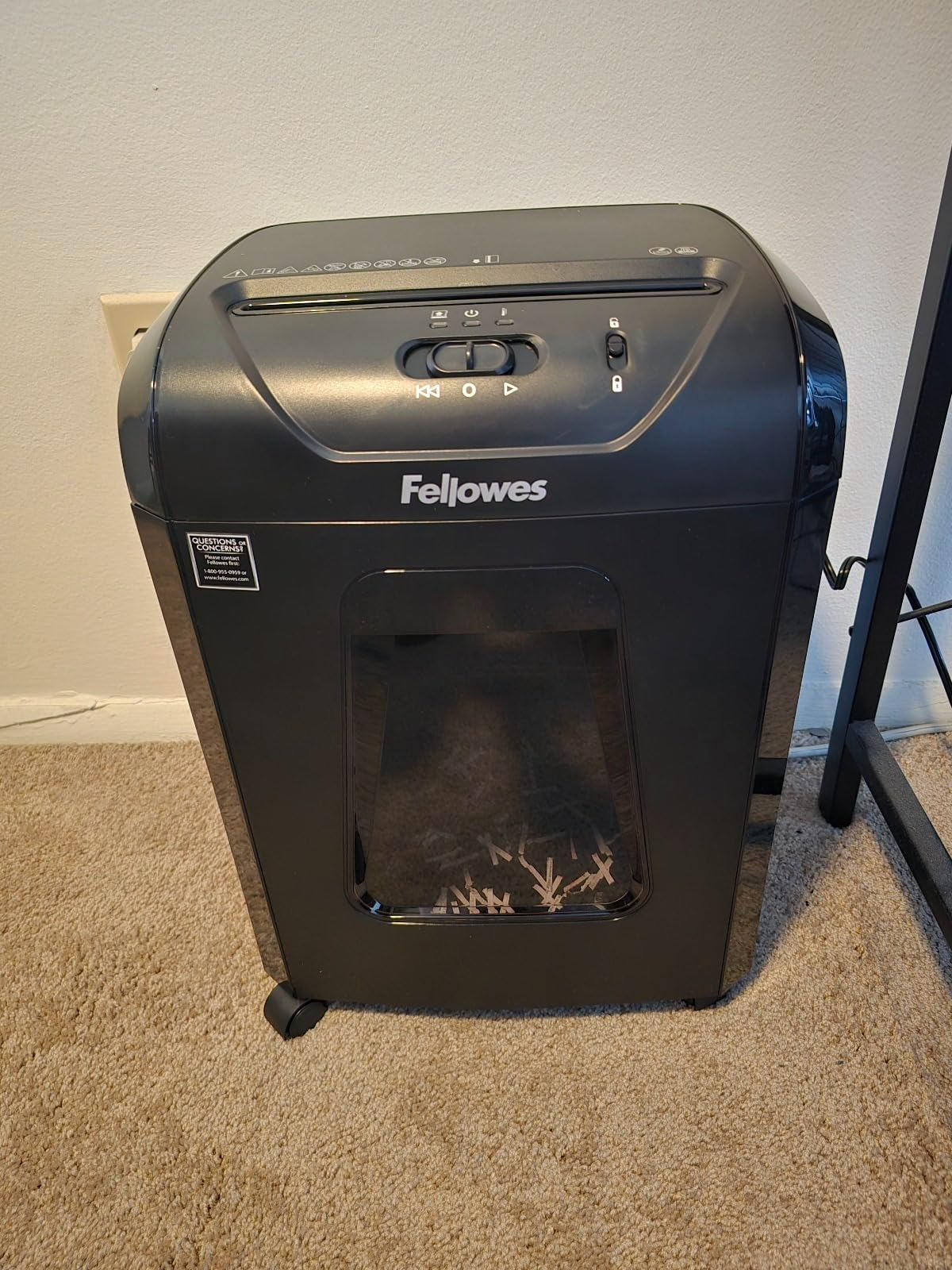 Fellowes Powershred 12 Sheet Cross-Cut Paper Home Office Paper Shredder, 19.50