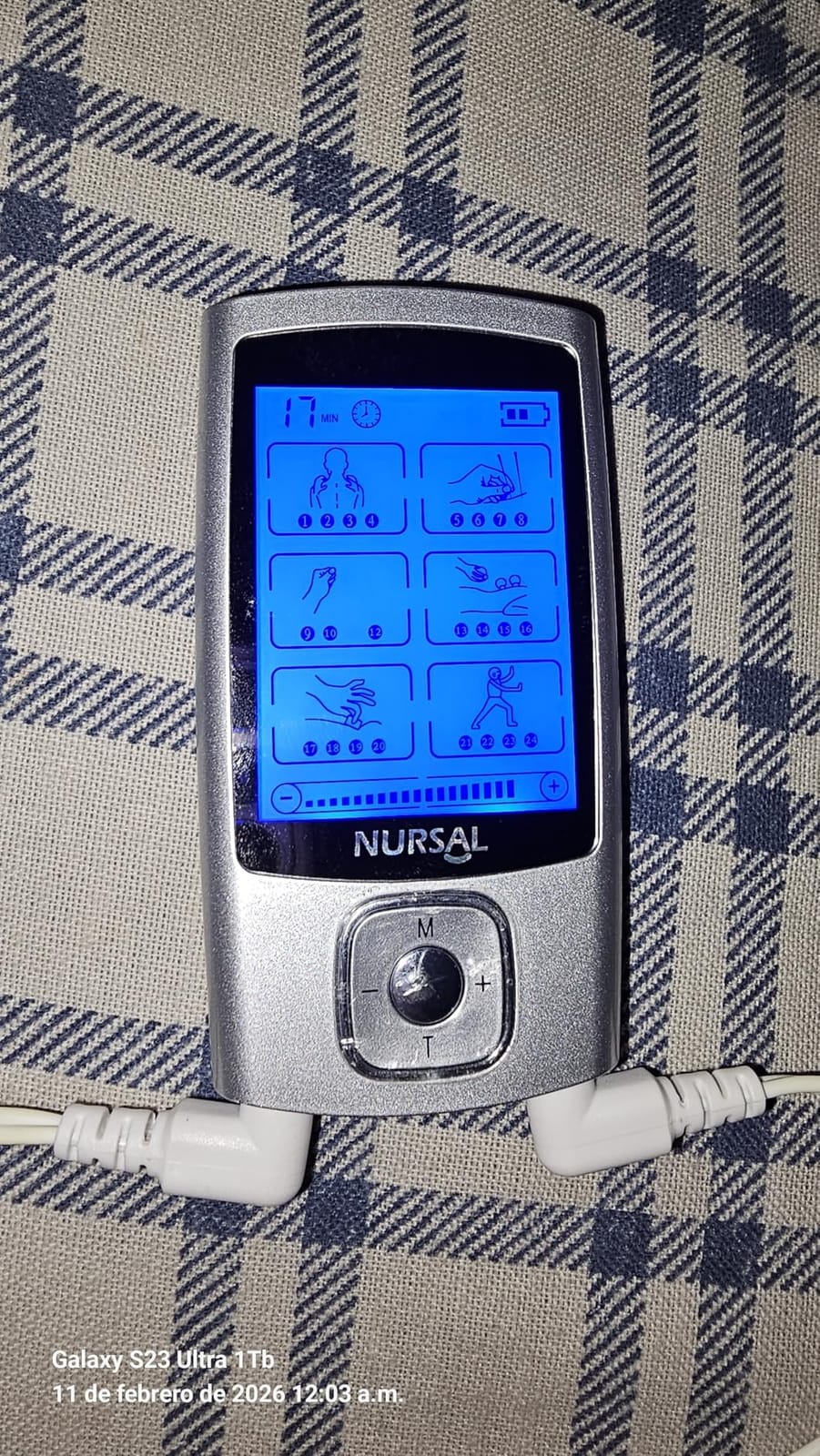 NURSAL 24 Modes TENS Unit Muscle Stimulator for Pain Relief, Rechargeable Electronic Pulse Massager, 8 Pcs Pads, Drug-Free Pain Relief for Shoulder, Back, Muscle, ABS Pads Holder customer photo 1
