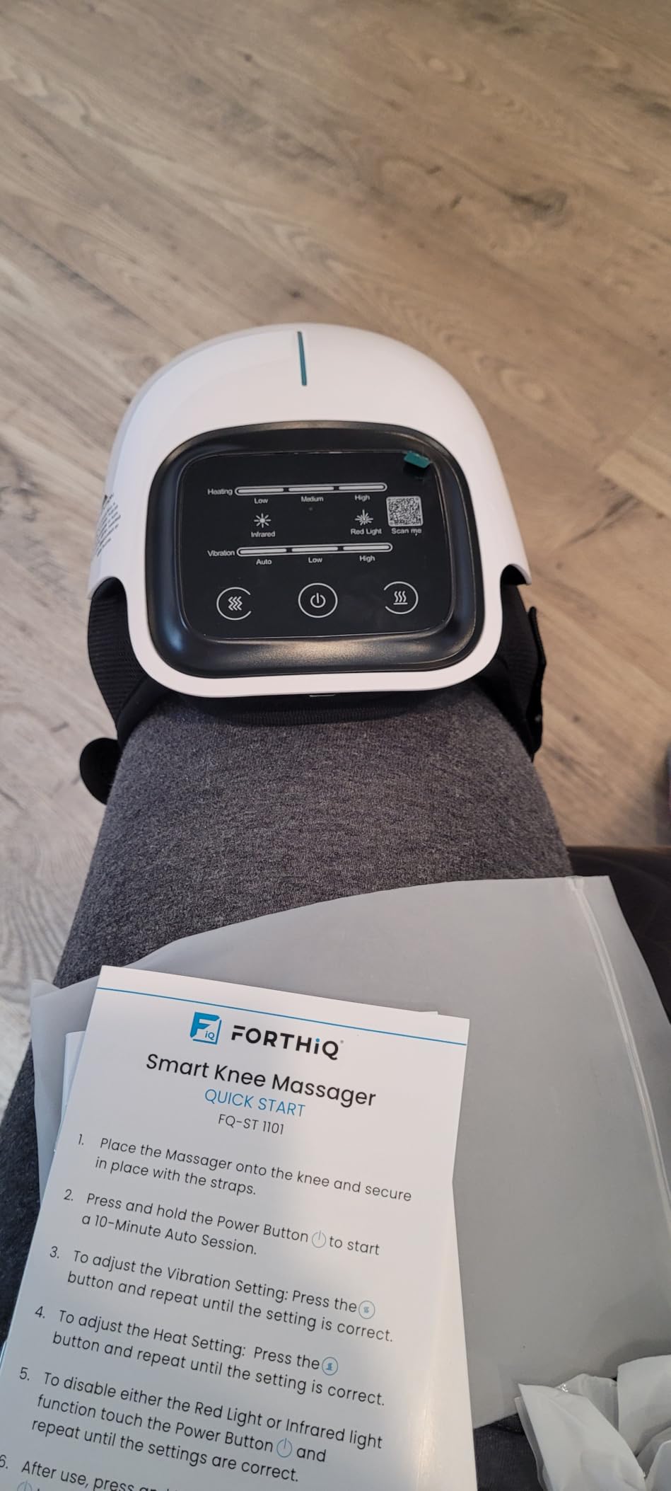 Knee Massager Smart for Pain Relief with Heat and Red Light Therapy, 2026 Updated Edition, Relax Tight Muscles, Ideal Gift for Men & Women, FSA-HSA Eligible customer photo 1