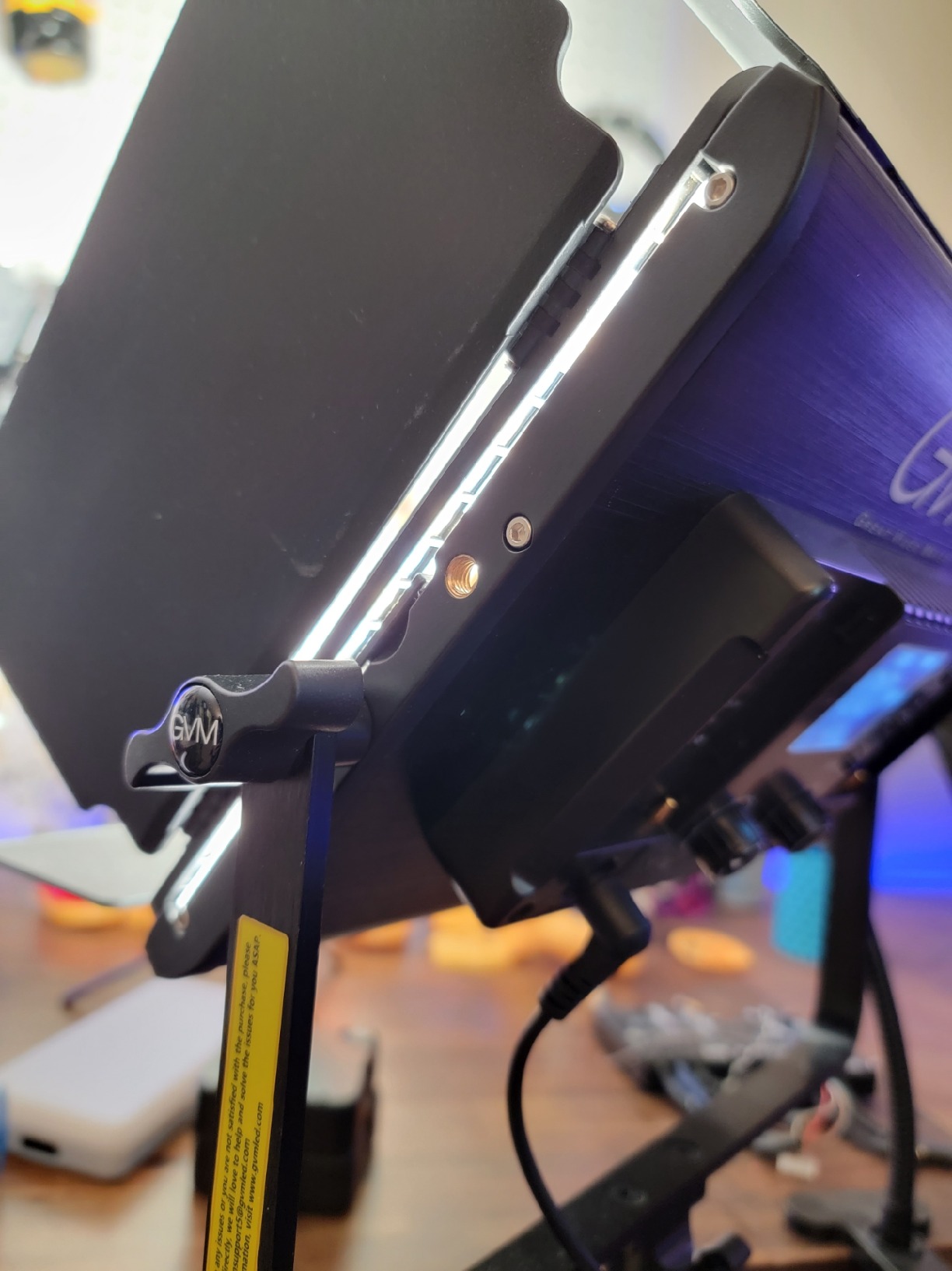 GVM RGB LED Video Light with Bluetooth Control, 60W Photography Studio Lighting Kit with Stands, 2-Packs 880RS Dimmable Led Panel Light for YouTube, Streaming, Gaming, 8 Applicable Scenes, CRI97 customer photo 1