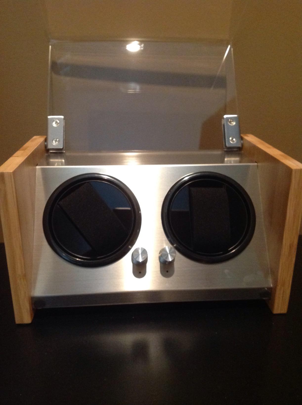 Watch Winder Smith Bamboo Single/Dual Watch Winder for Automatic Watches customer photo 2
