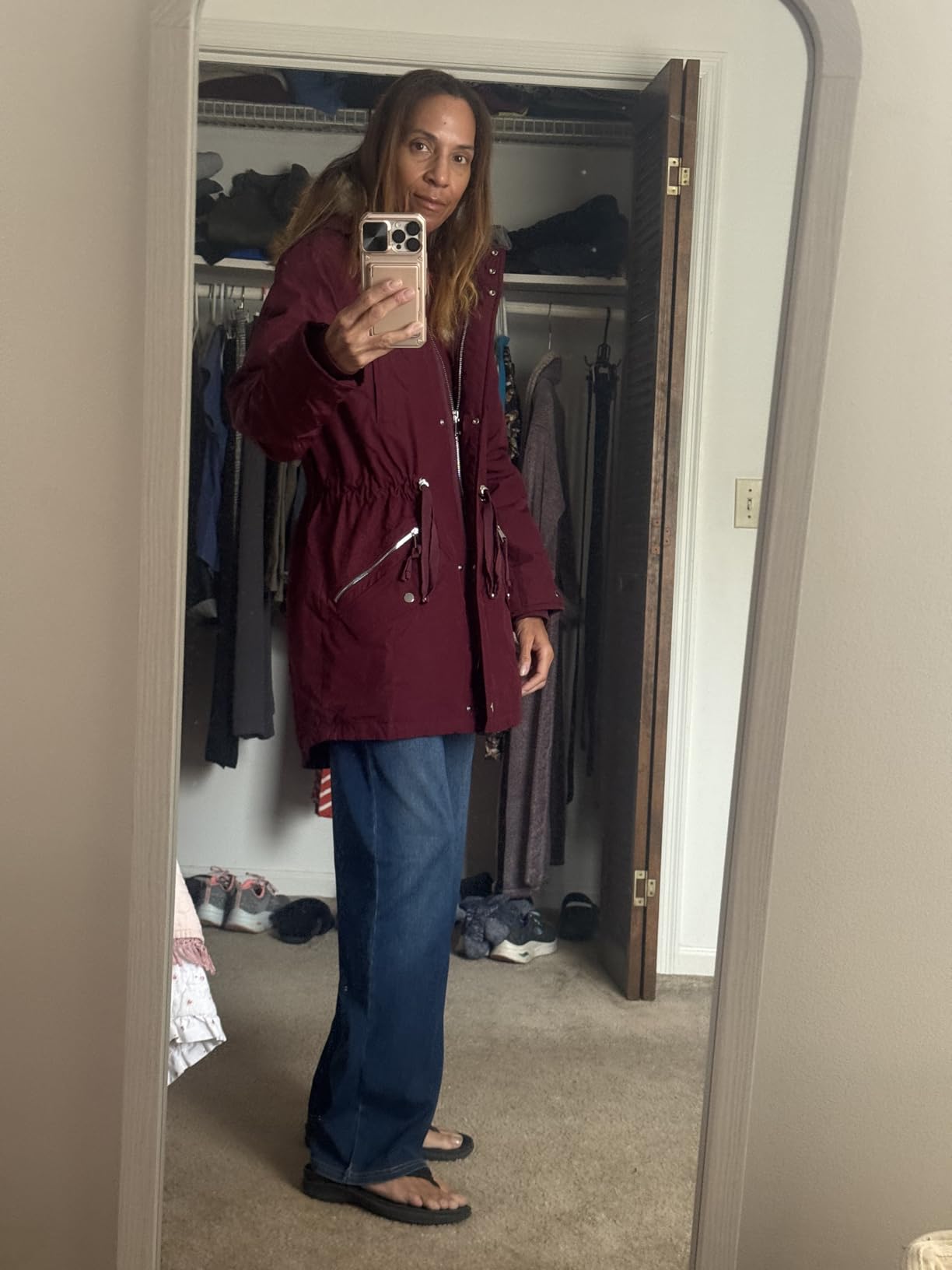 ROYAL MATRIX Women's Winter Coats Fleece Lined Parka Jacket Hooded Long Winter Warm Parka Coat with Pockets customer photo 2
