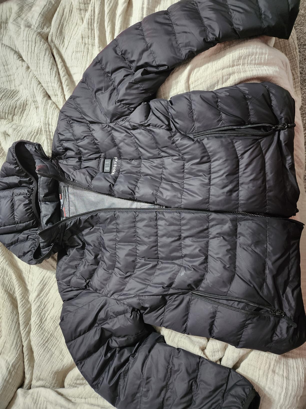 Venustas Unisex Dual-Control Heated Jacket with Battery, Up to 20H Warmth customer photo 2