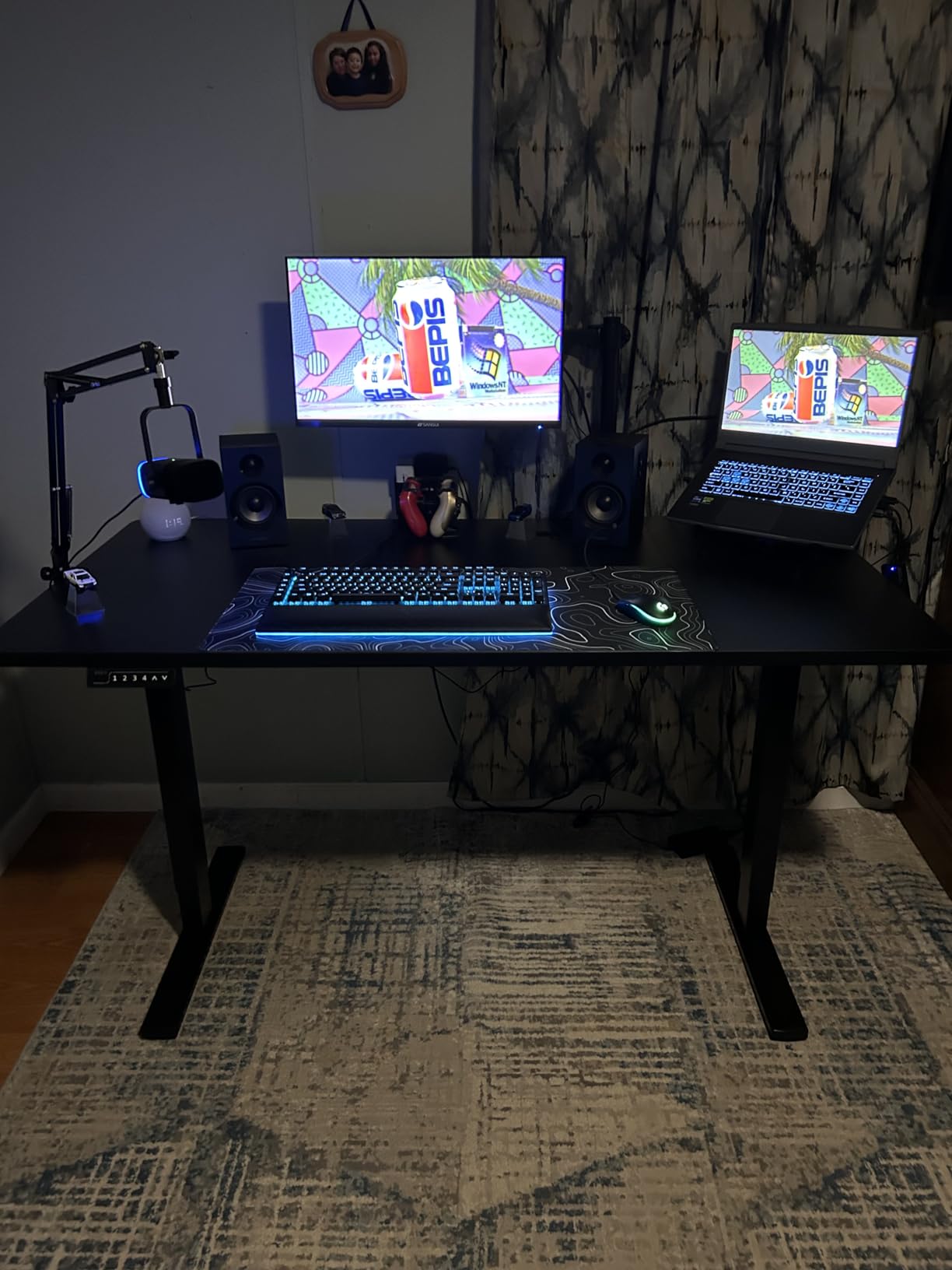 VIVO Black 71 x 30 in Standing Desk, DESK-KIT-1B7B customer photo 1