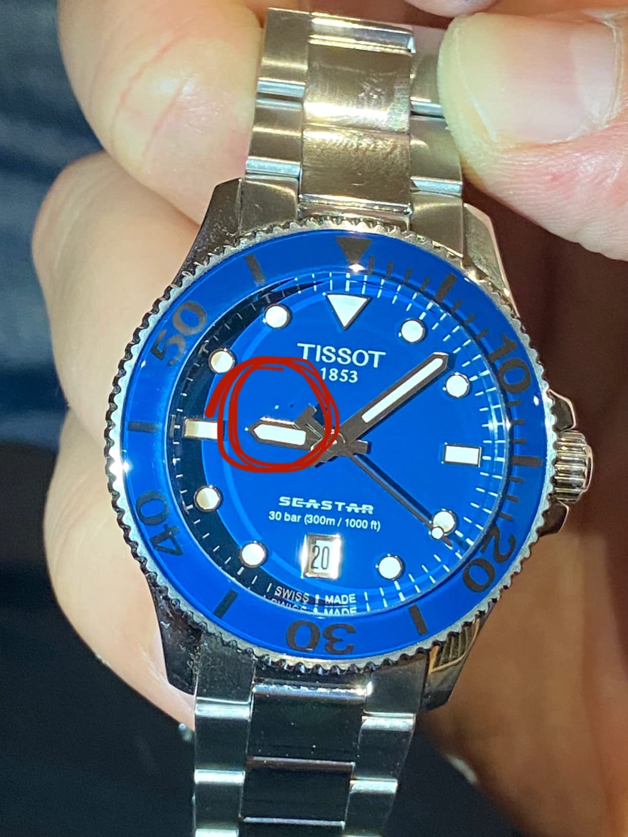 Tissot Seastar 1000, Swiss Quartz, 36mm, Blue Dial, Watch customer photo 1