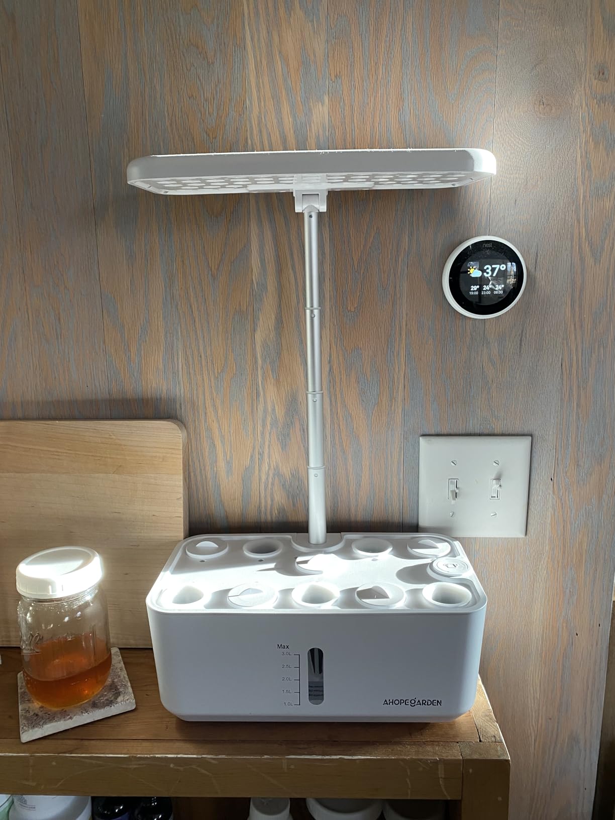 Ahopegarden Indoor Garden Hydroponics Growing System: 10 Pods Kit with LED customer photo 1