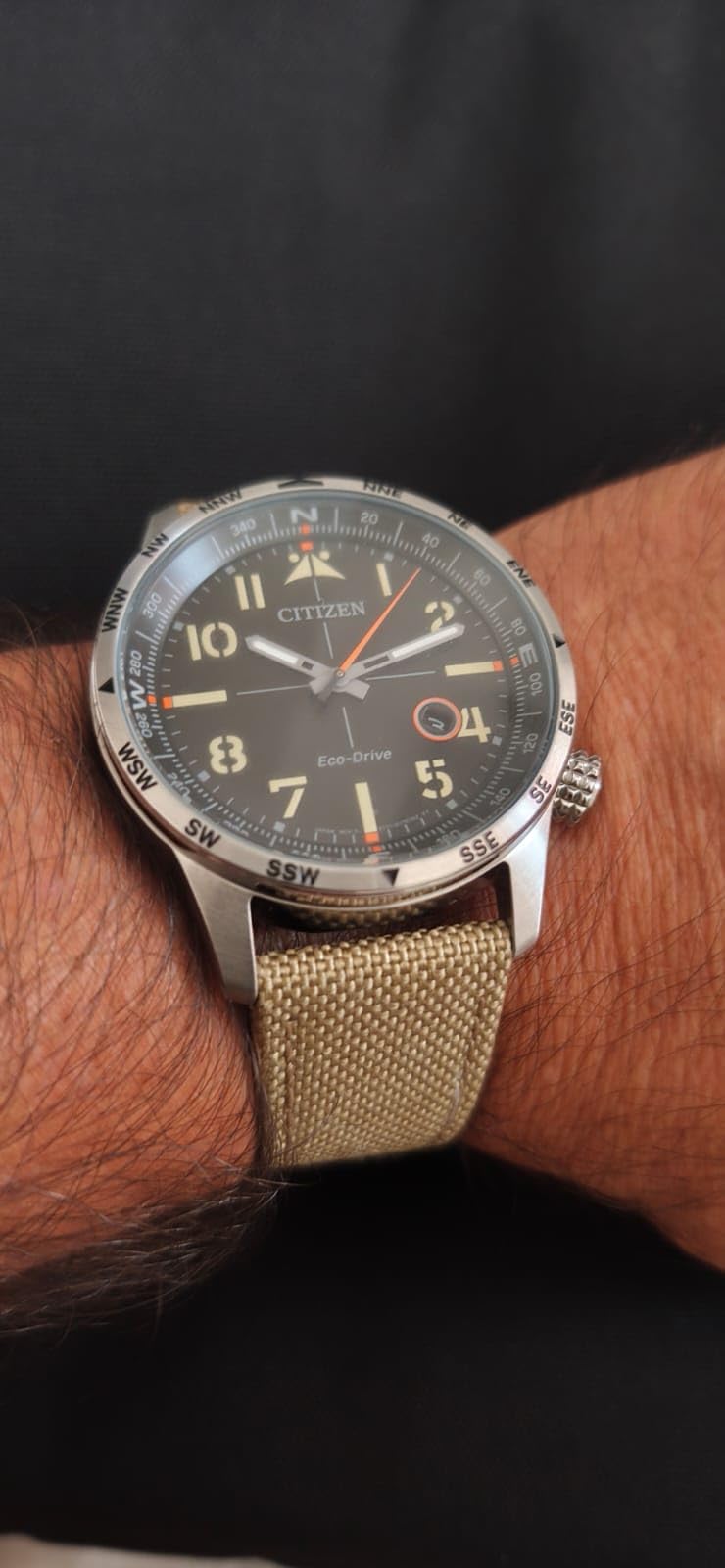 Citizen Men's Eco-Drive Weekender Avion Field Watch customer photo 2