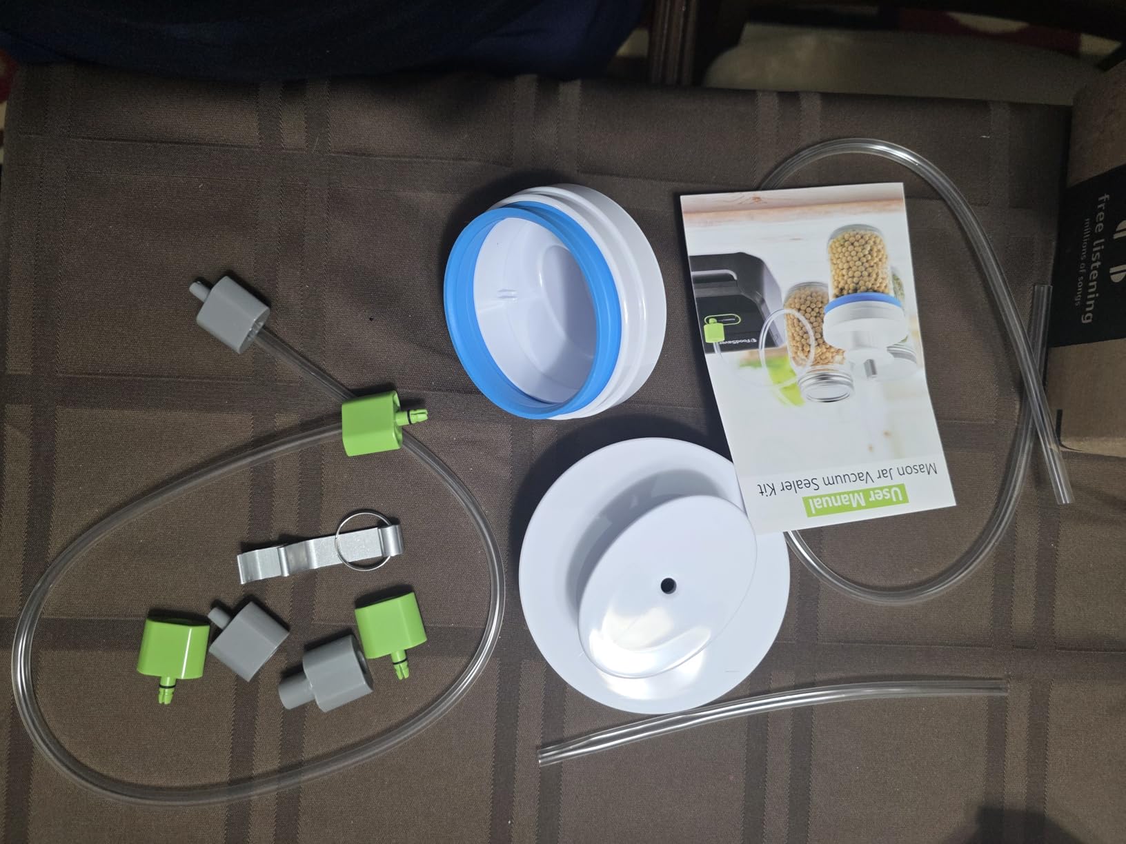 Upgraded Mason Jar Canning Sealer Kit - Sealer Set with Hoses Compatible with FoodSaver Vacuum Sealers - For Wide Mouth and Regular Mouth Jars (White) customer photo 2