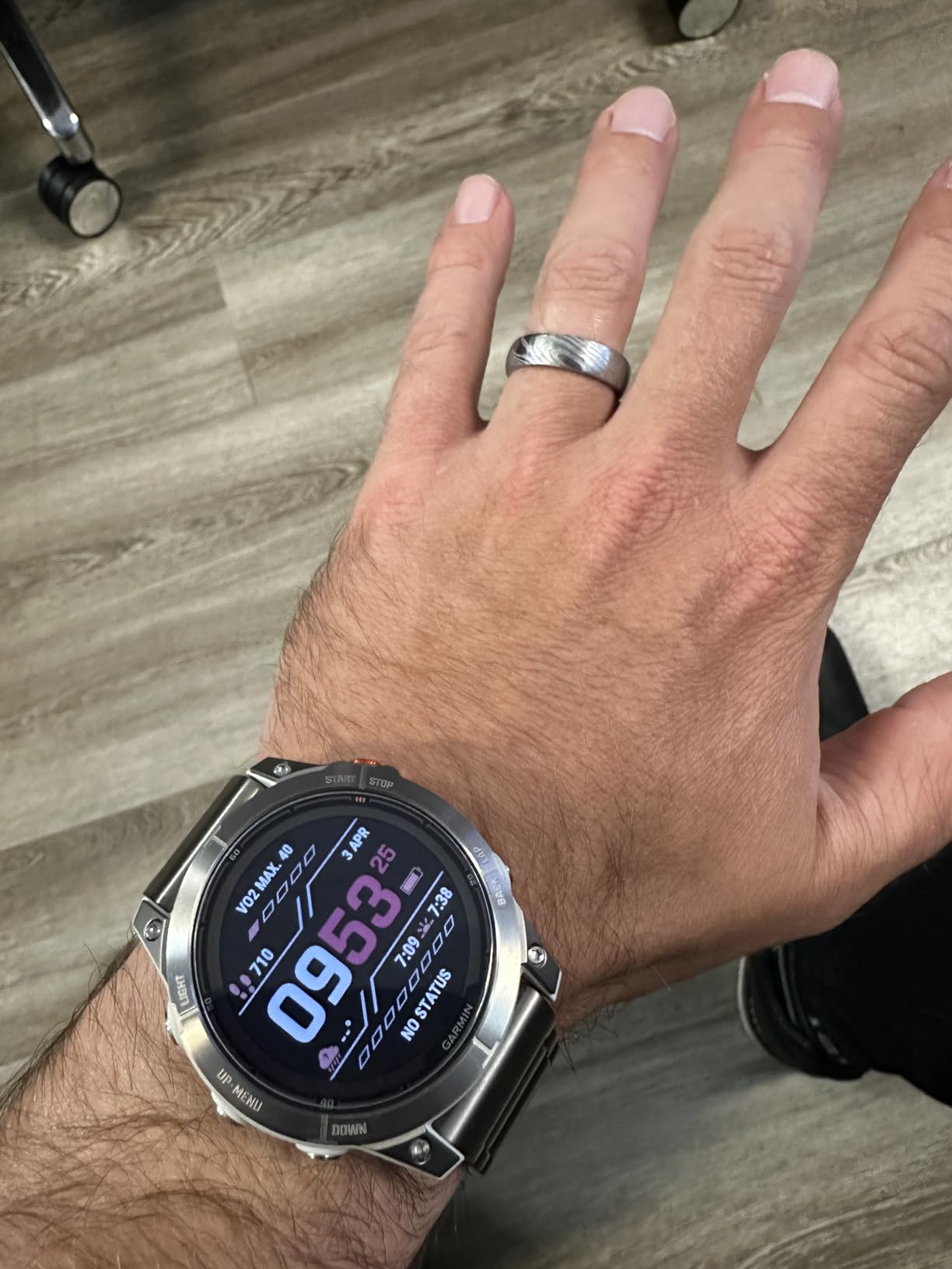 Garmin fēnix 7X Pro Sapphire Solar, Multisport GPS Smartwatch, Built-in Flashlight, Solar Charging Capability, Black customer photo 1
