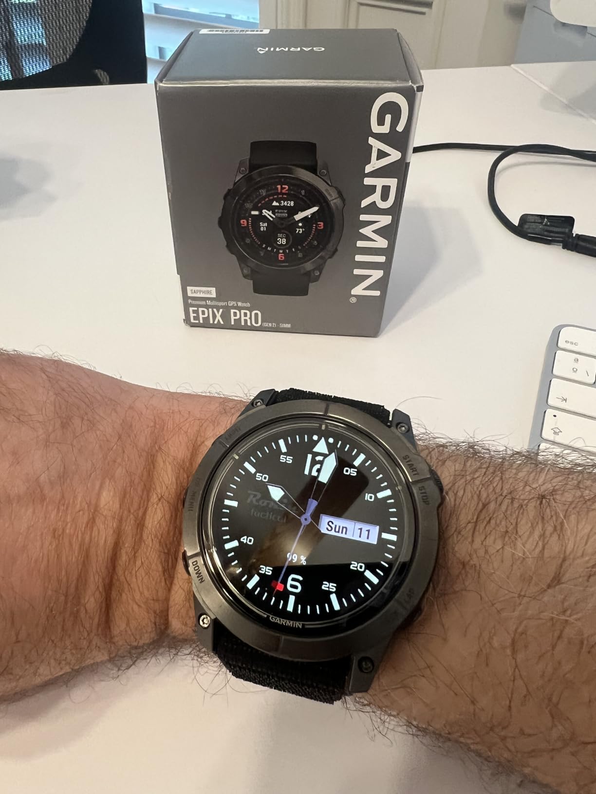 Garmin epix Pro (Gen 2) Sapphire, High Performance Smartwatch, 51mm, Black customer photo 2