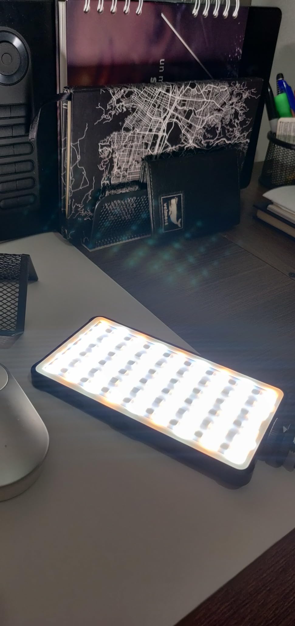 ENEGON RGB Video Light, Built-in 4000mAh Rechargeable Battery LED Camera Light Full Color 24 Common Light Effects, CRI≥95 2500-9000K LED Video Light Panel with Power Bank Function. customer photo 1
