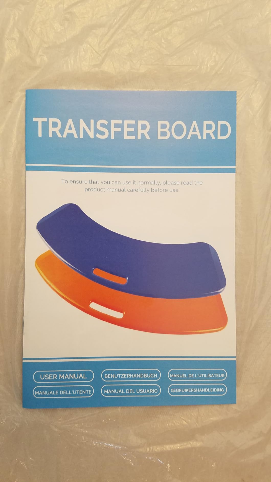 LOSCHEN Slide Transfer Board, Patient Slide Assist Device for Transferring Patient or Handica from Wheelchair to Bed, Toilet, Tub, Car - Slide Board with A Handle,Weight Capacity 320lbs customer photo 1