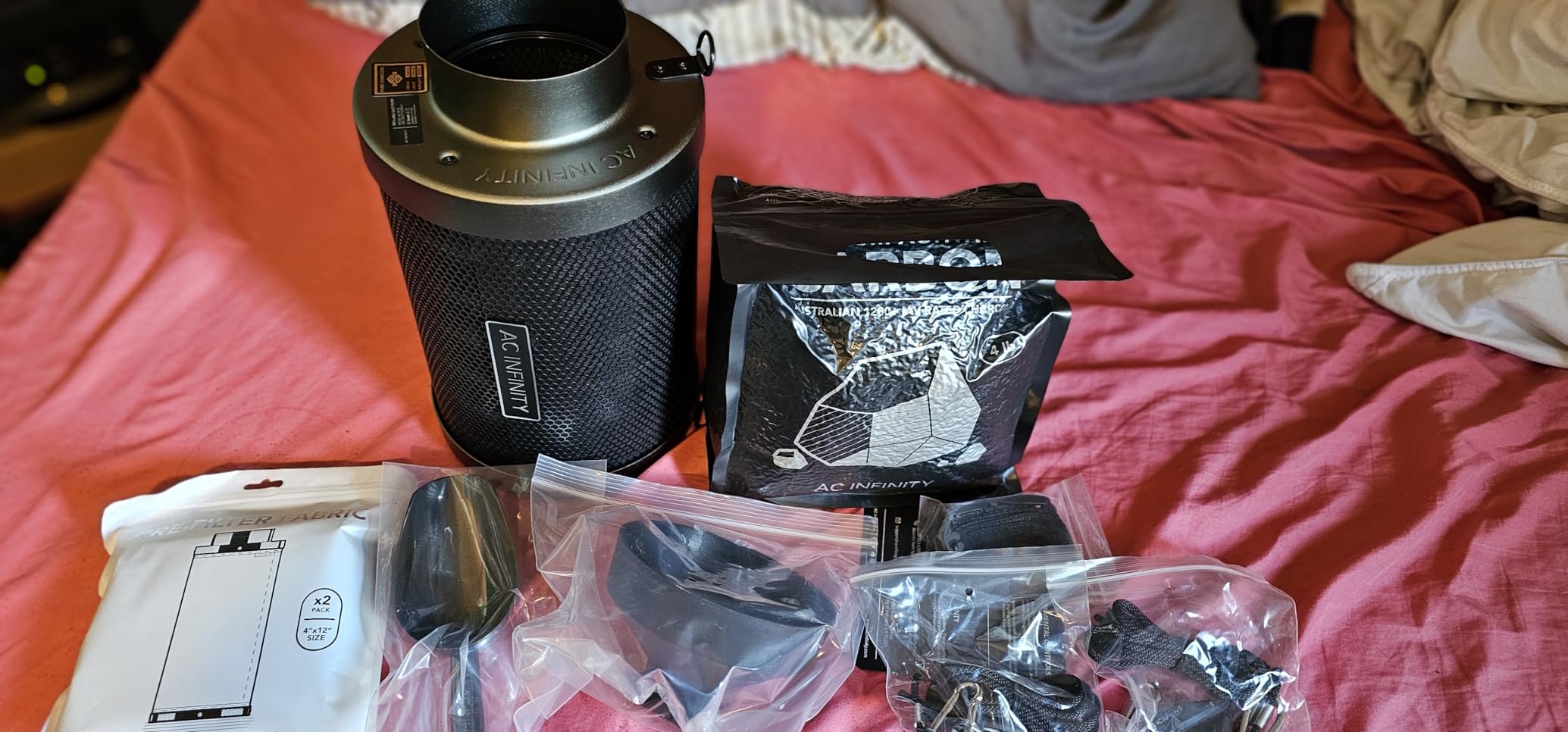 AC Infinity Refillable Carbon Filter Kit 4” with Activated Carbon Refill customer photo 2