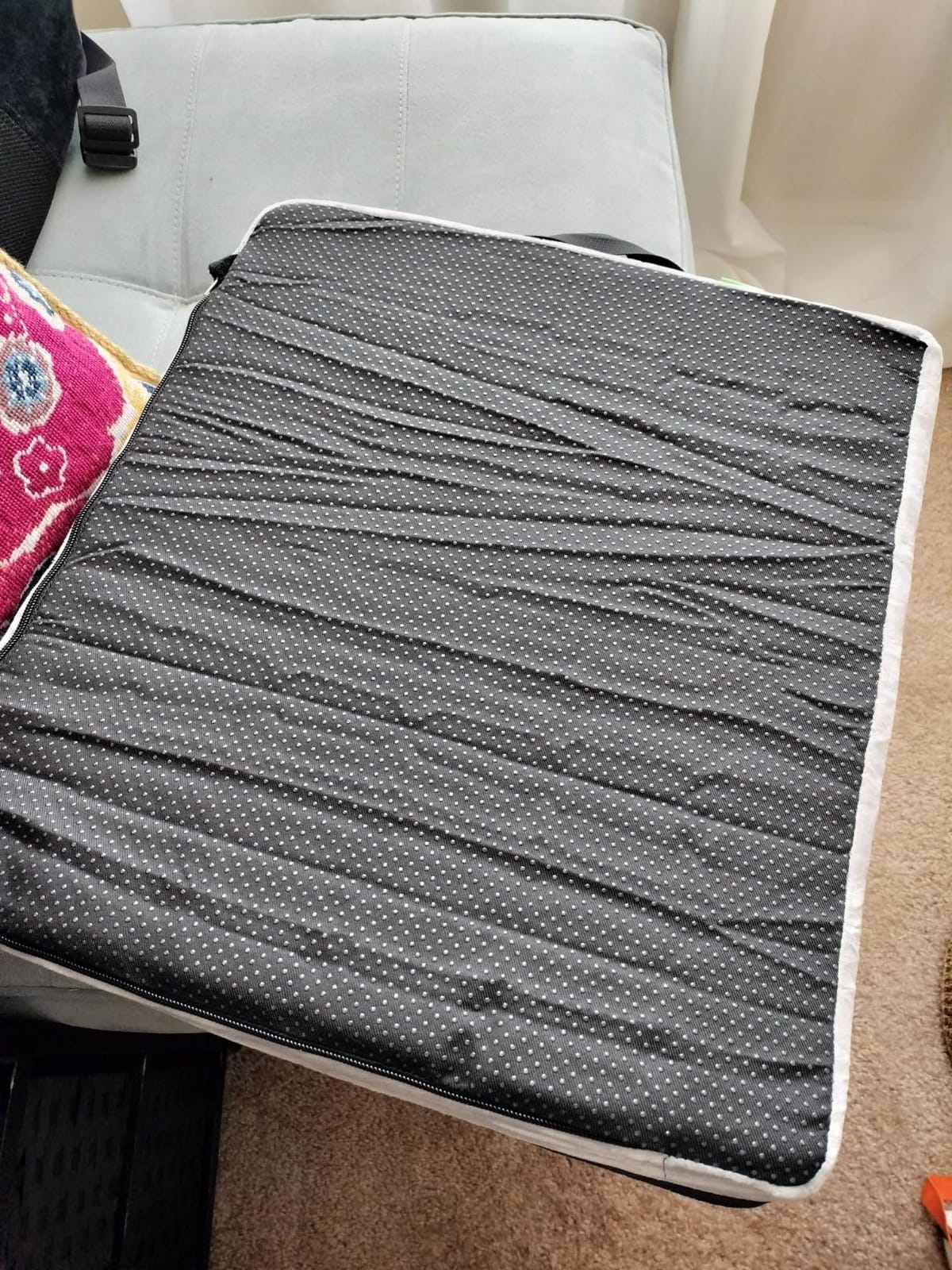 AUVON Ventilation Seat Cushion with Innovation Heat Dissipation Design, Wheelchair Cushion with Supportive Memory Foam, Waterproof & Anti-Slip Cover, Improve Lower Back Comfort (Black, X-Large) customer photo 2
