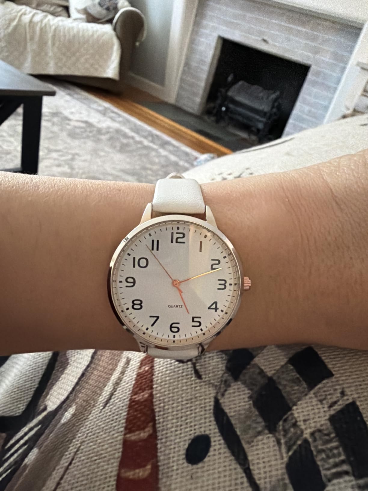 TWOPTION Women's Dainty Analog Leather Dress Watch for Small Wrists, Ladies Waterproof Watches for Women, Reloj para Mujer customer photo 1