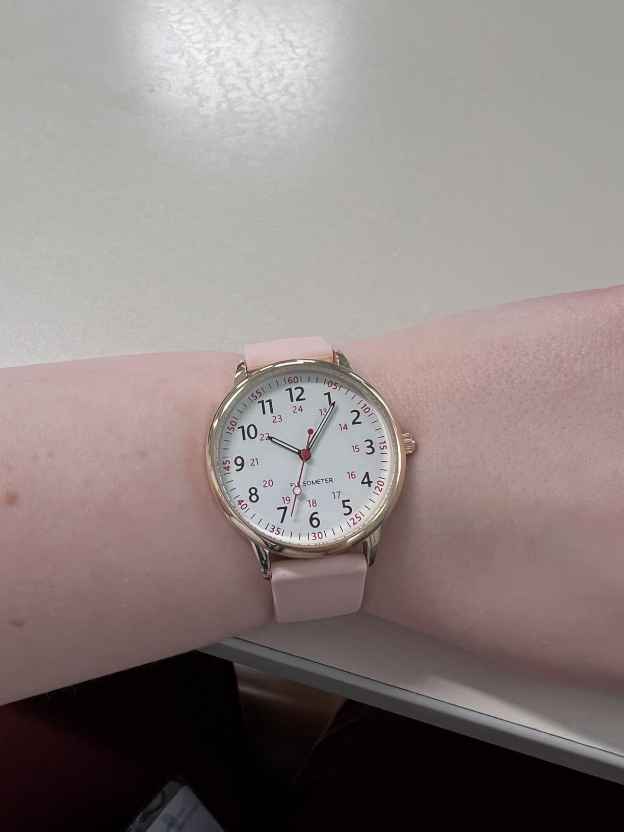 TWOPTION Nurse Watch for Women Waterproof Analog Silicone Watch with Second Hand Nursing Watch customer photo 1