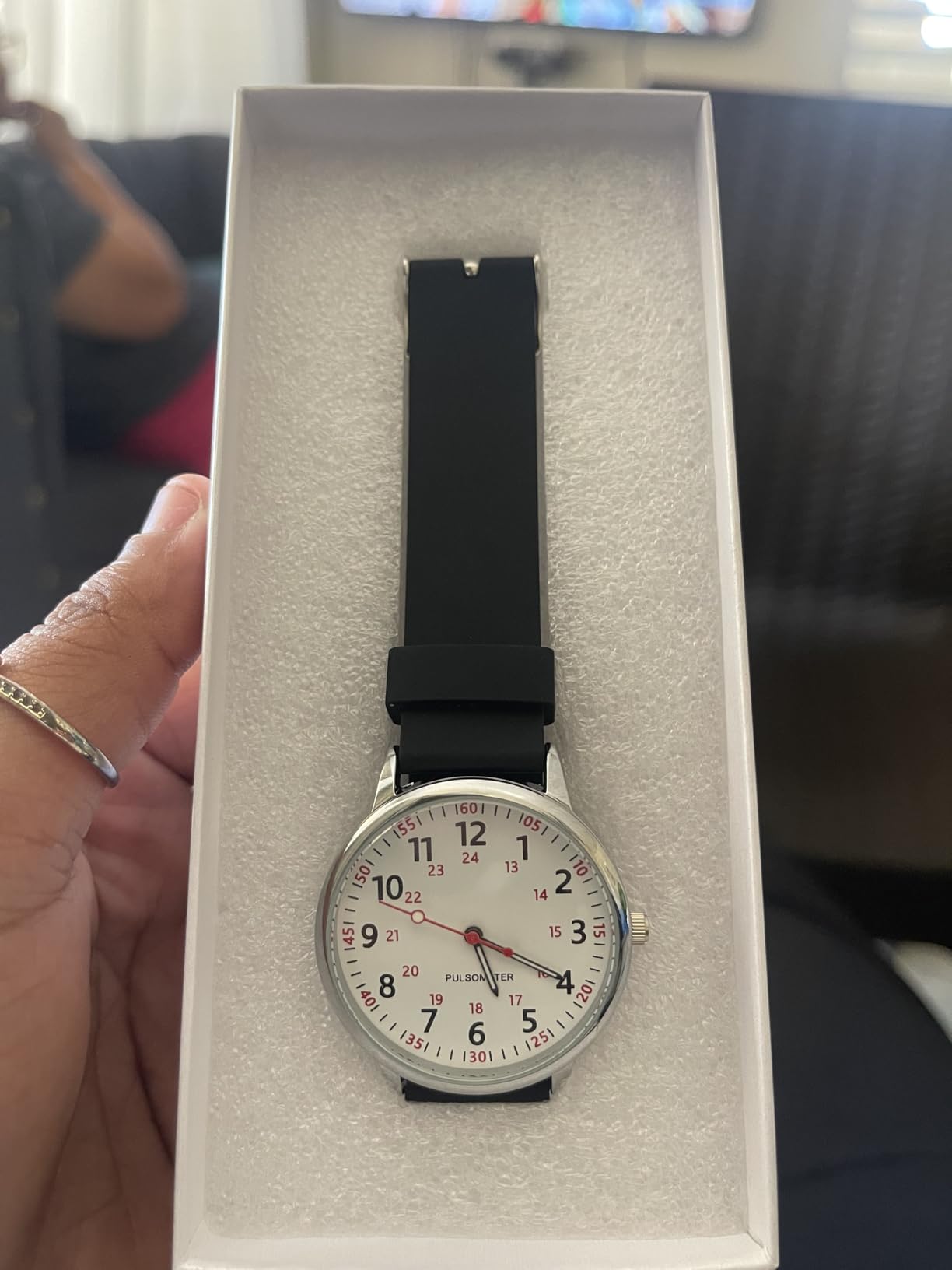 TWOPTION Nurse Watch for Women Waterproof Analog Silicone Watch with Second Hand Nursing Watch customer photo 2
