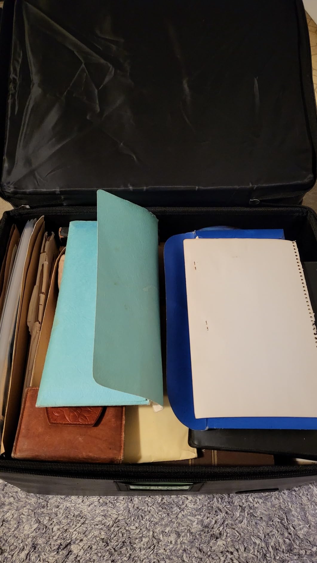 Large Fireproof Document Box with Lock, 2 Layer File Storage Organizer Box customer photo 2