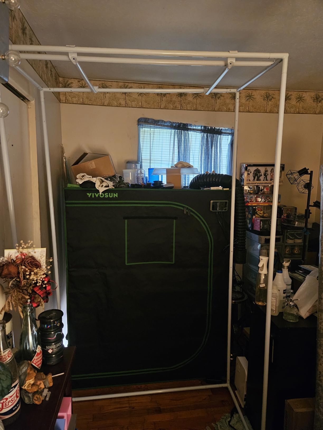2x2.5 Fixed Height Indoor Grow Tent, 6'6