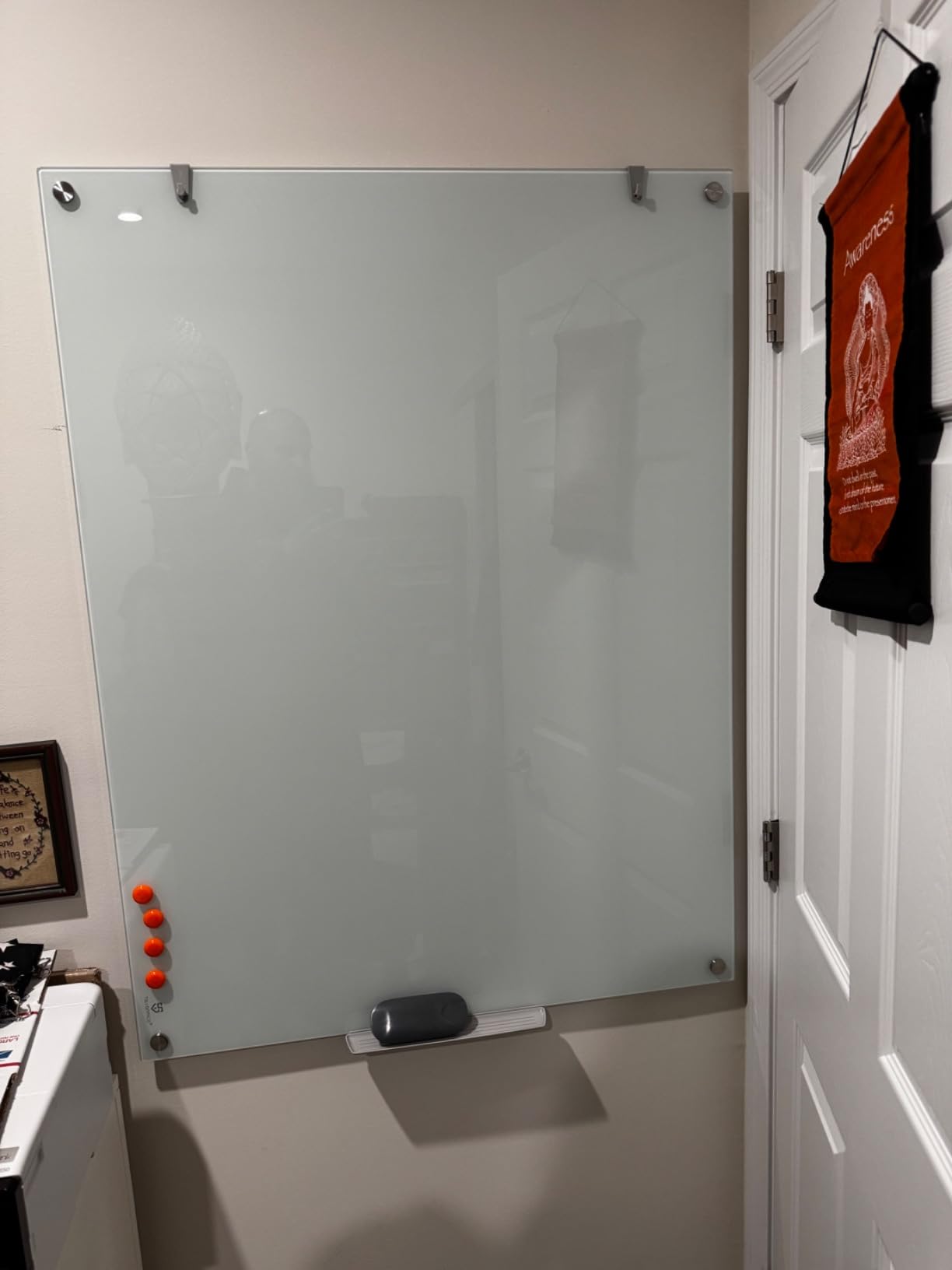 TSJ OFFICE Glass Calendar Whiteboard - 36