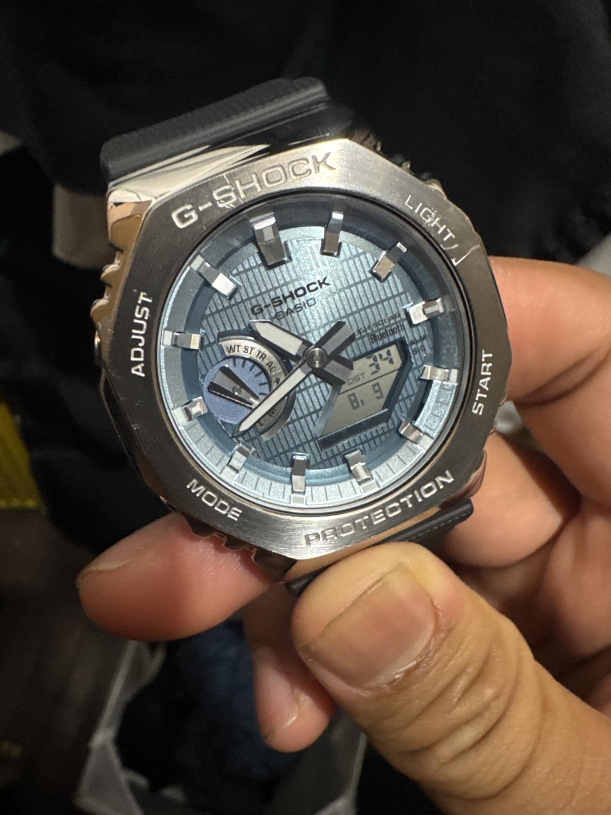 G-Shock Casio G-Steel Solar Connected Blue Dial Black Resin Strap Watch - GBM2100A-1A2 customer photo 2