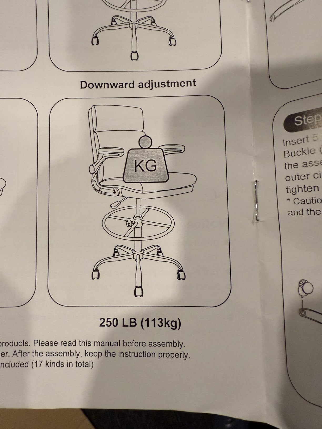 amseatec Tall Drafting Chair for Standing Desk,Executive Office Chair customer photo 1