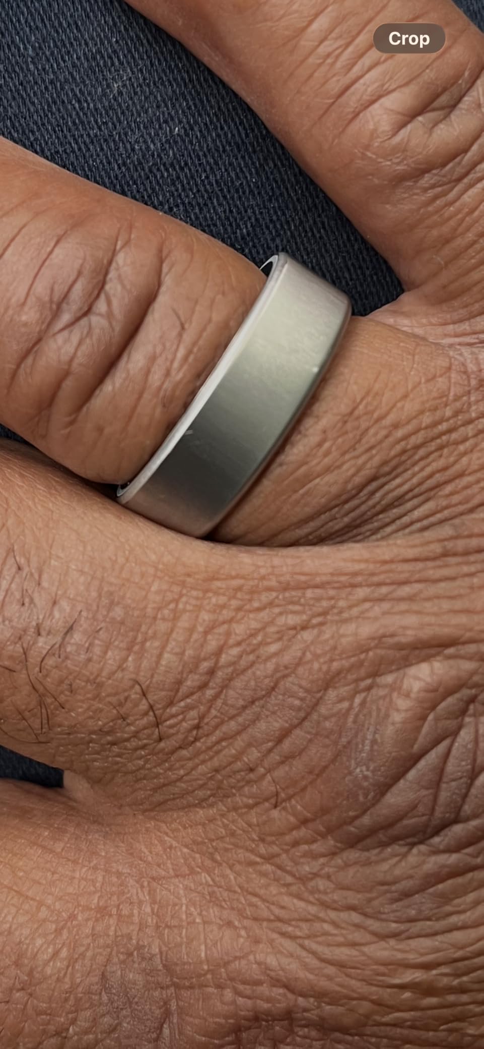 OURA Ring 4 Smart Ring - Silver - Size 8 customer photo 2