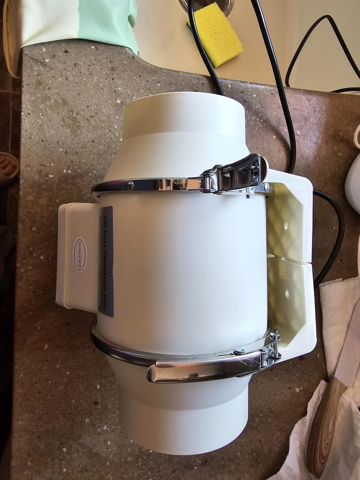 Voltset 4 Inch Duct Fan 280 CFM Inline Ventilation Exhaust Fan customer photo 2