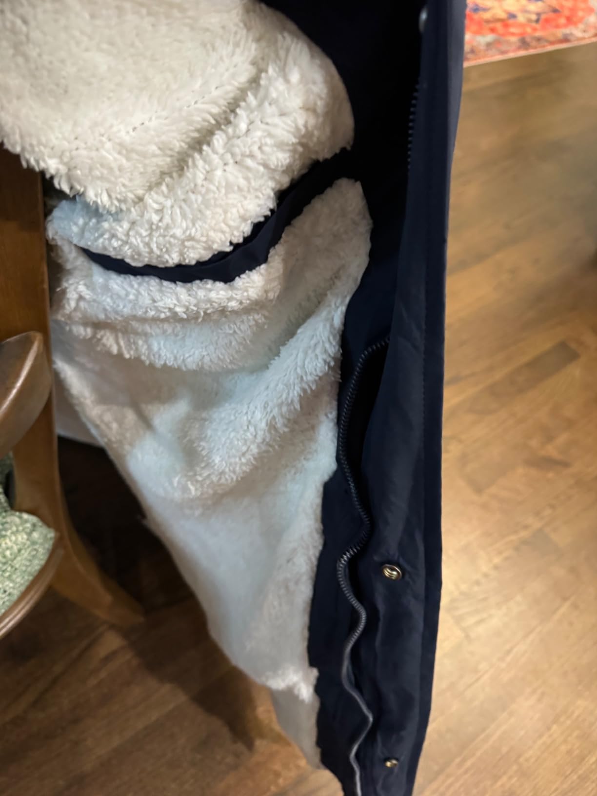 Men's Extra Long Fleece Puffer Jacket Outerwear Winter Coats customer photo 2