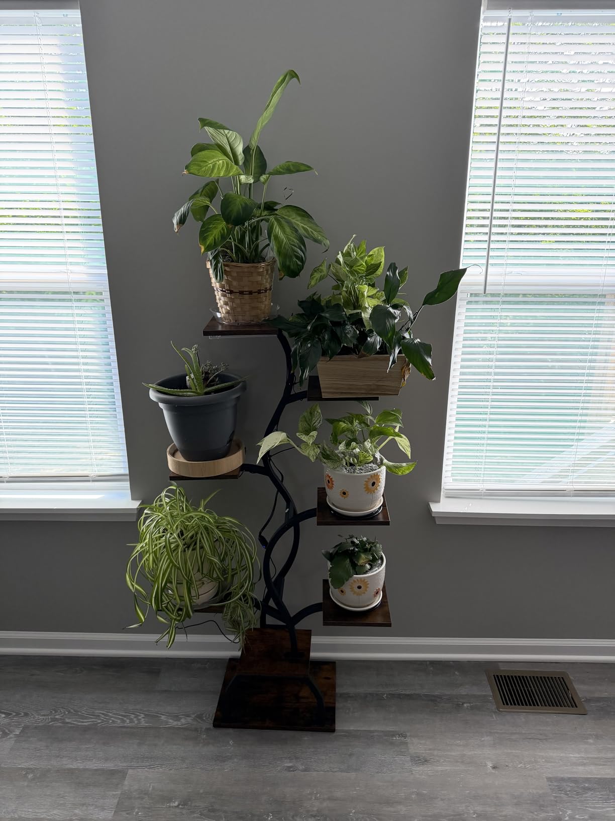 Plant Stand Indoor with Grow Light - 8 Tiered Corner Plant Shelf Indoor customer photo 2