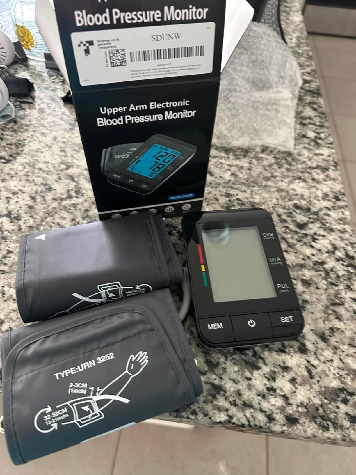 Automatic Upper Arm Blood Pressure Monitor for Home Use with 9-17&13-21 in customer photo 2