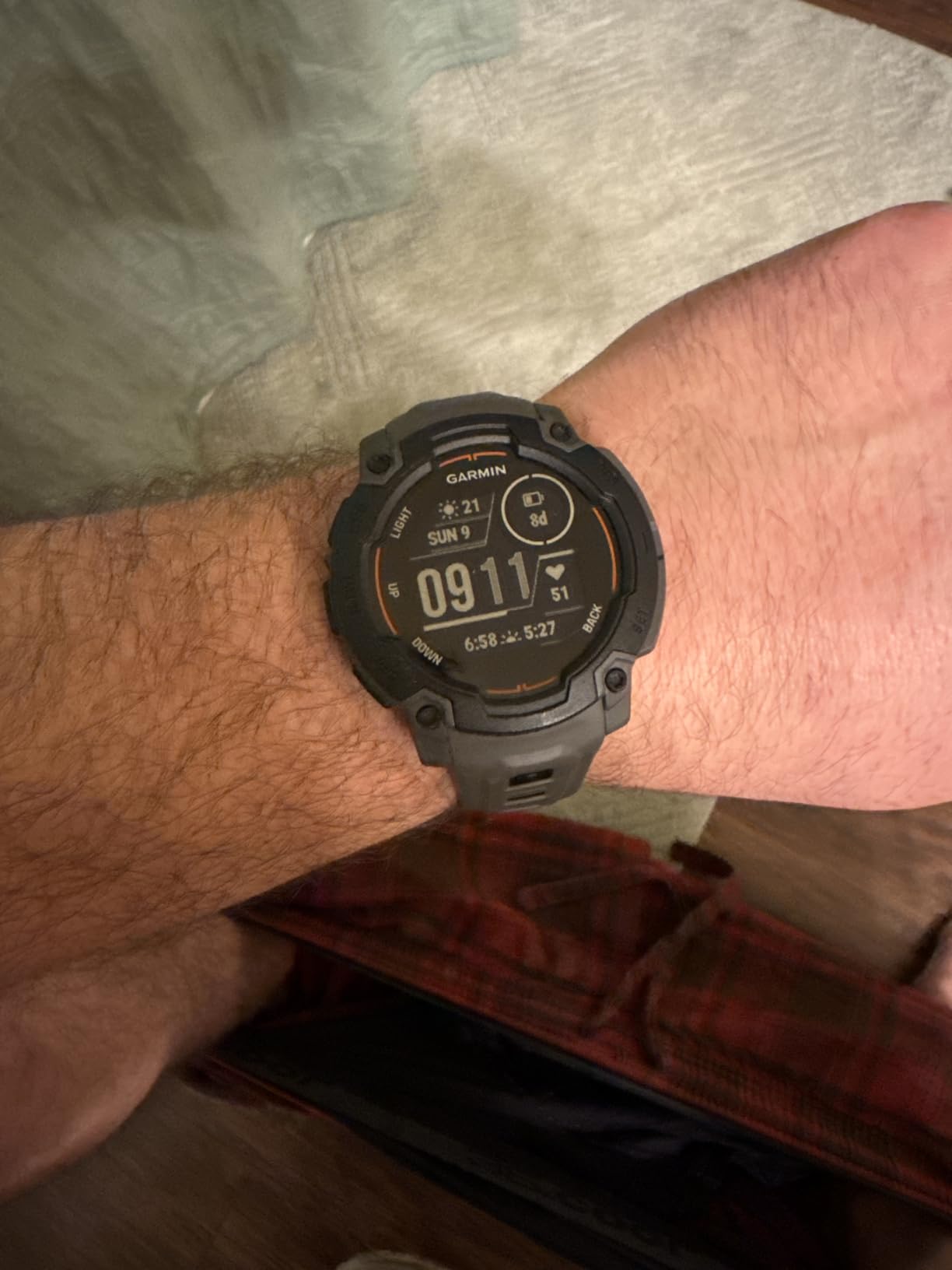 Garmin Instinct® E, Rugged GPS Smartwatch, 45mm, Charcoal customer photo 2