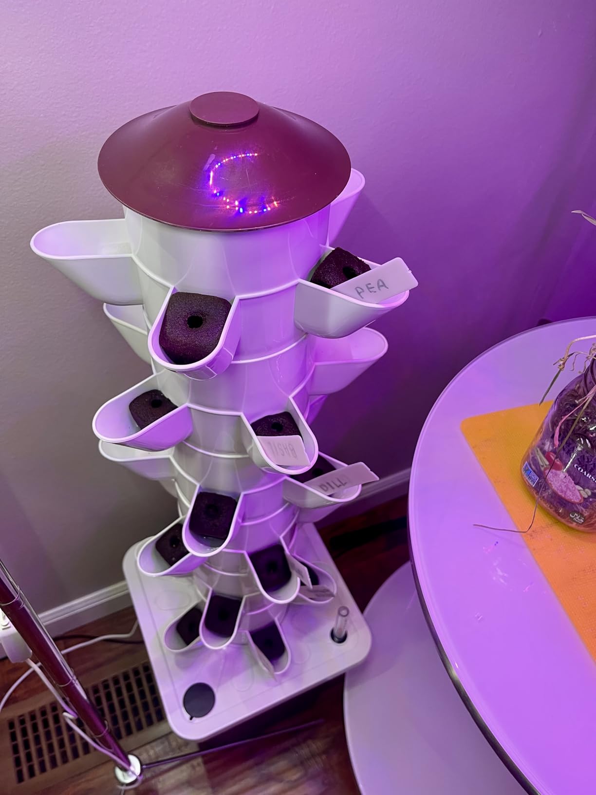35-Pod Hydroponic Growing Tower for Indoor & Outdoor Gardening, 7-Layer Vertical Garden System with Smart Timer Watering, Beginner-Friendly Herb & Vegetable Planter customer photo 1