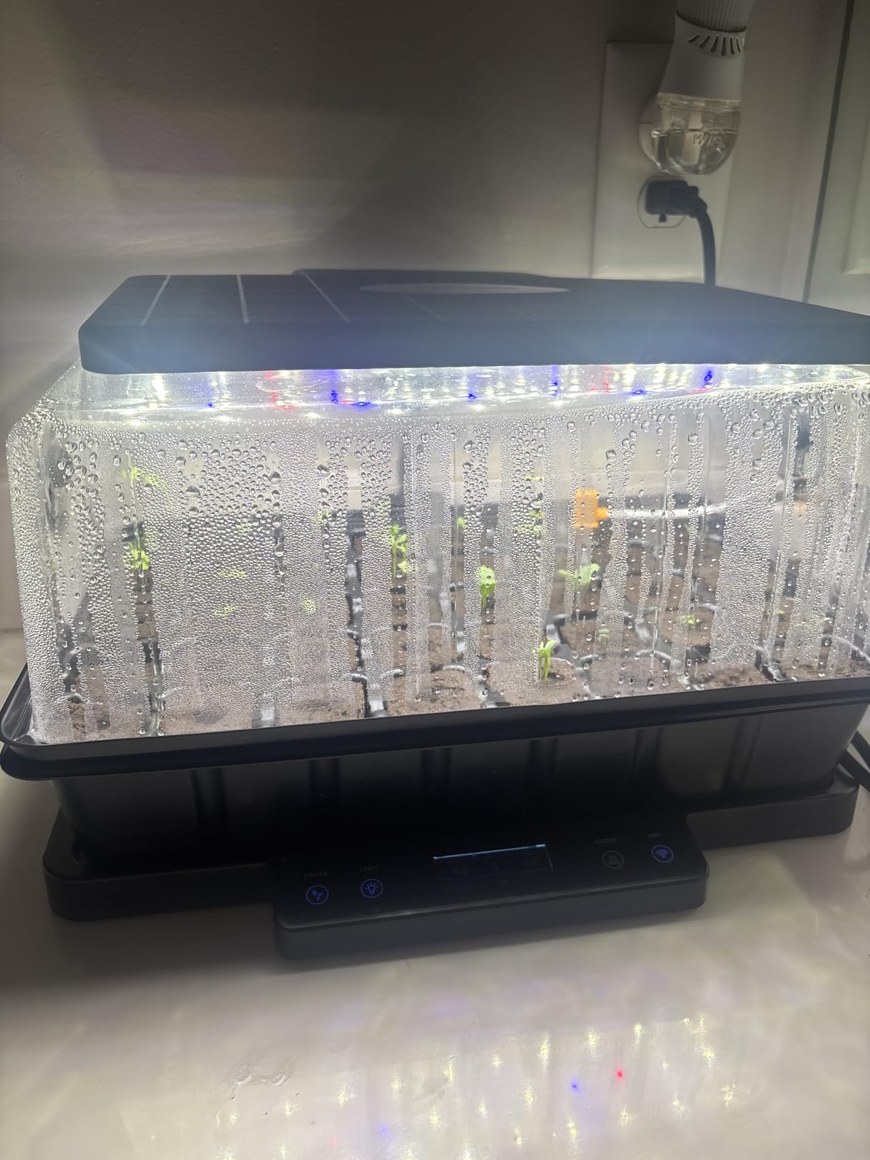 LetPot Smart Seed Starter with Humidity Dome, Germination Kit with Waterproof Seedling Mat, 24W Full Spectrum LED Grow Light, Smart Heating Base, EC Soil Sensor & App Control for Indoor Seed Starting customer photo 2