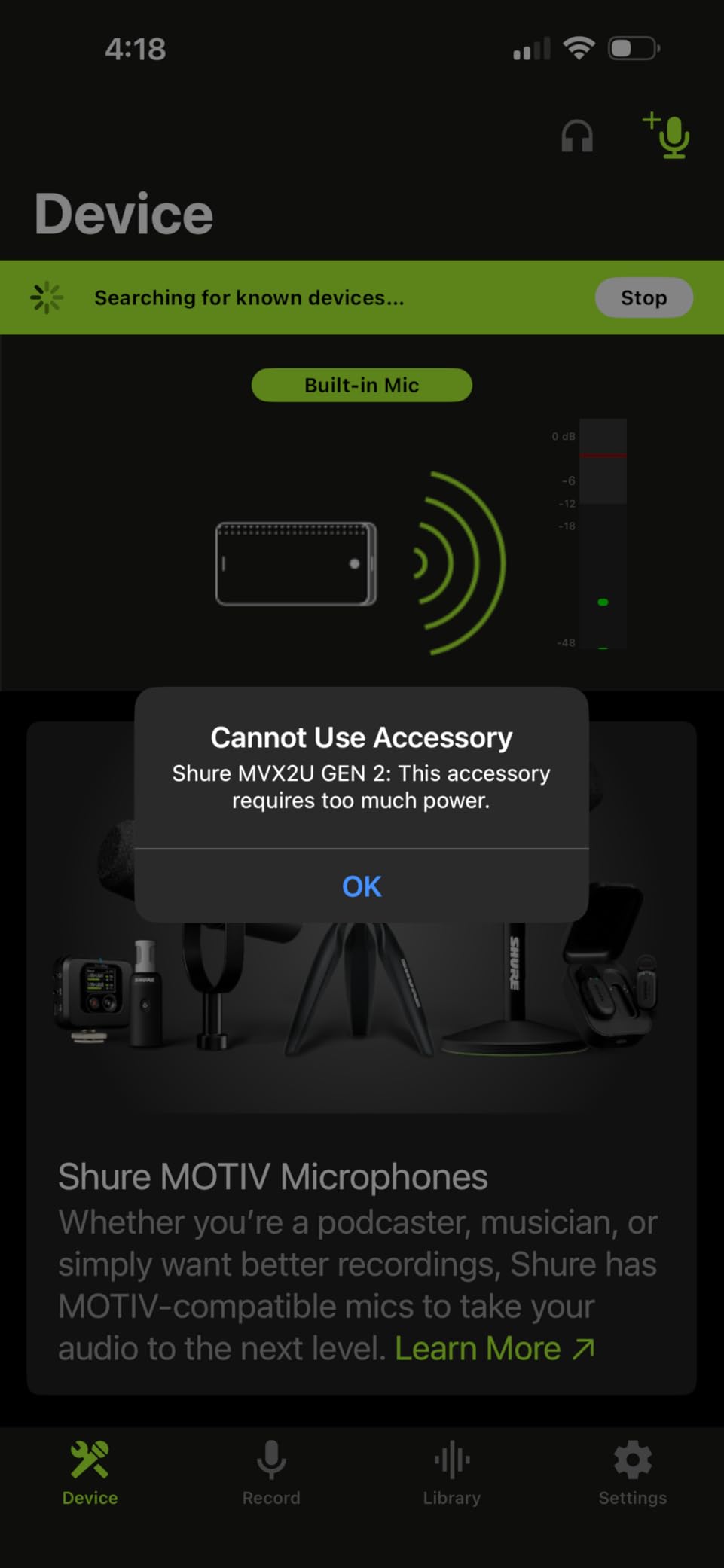 Shure MVX2U Gen 2 XLR-to-USB-C Audio Interface customer photo 2