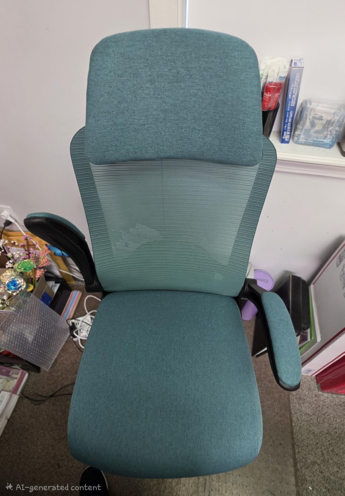 Mimoglad Office Chair, High Back Ergonomic Desk Chair with Adjustable Lumbar Support and Headrest, with flip-up Armrests for Guitar Playing, 5 Years Warranty (Modern, Dim Gray(Black Frame)) customer photo 2