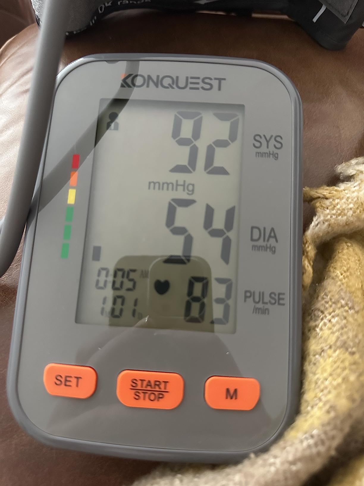 Konquest KBP-2704A Automatic Upper Arm Digital Blood Pressure Monitor - Large Backlit Display - Irregular Heartbeat Detector - Blood Pressure Monitor for Home Use - Digital BP Cuff Tensiometro customer photo 1