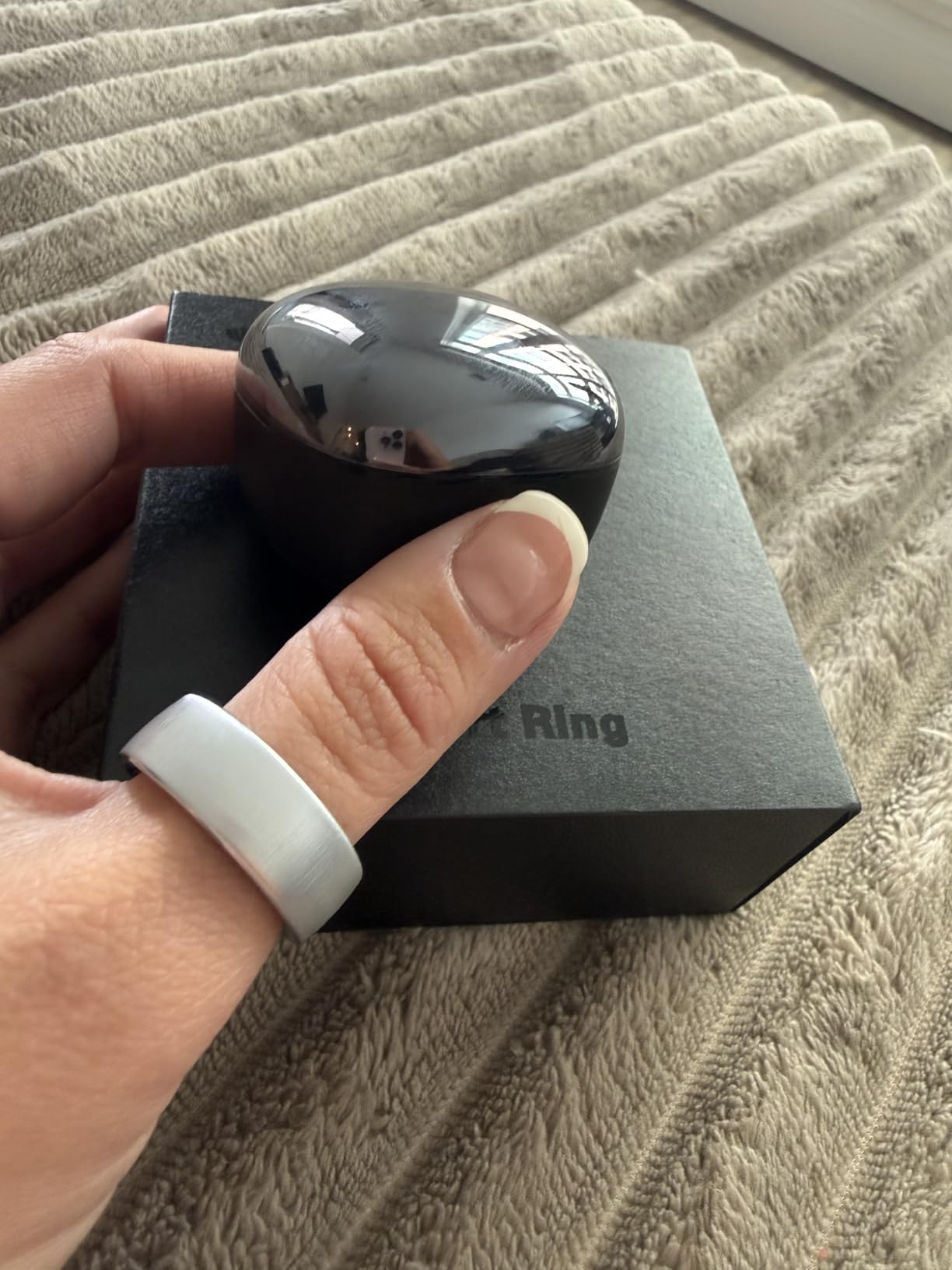 Smart Ring Women Men, Fitness Tracker, No Subscription, Sleep, Black 8 customer photo 1