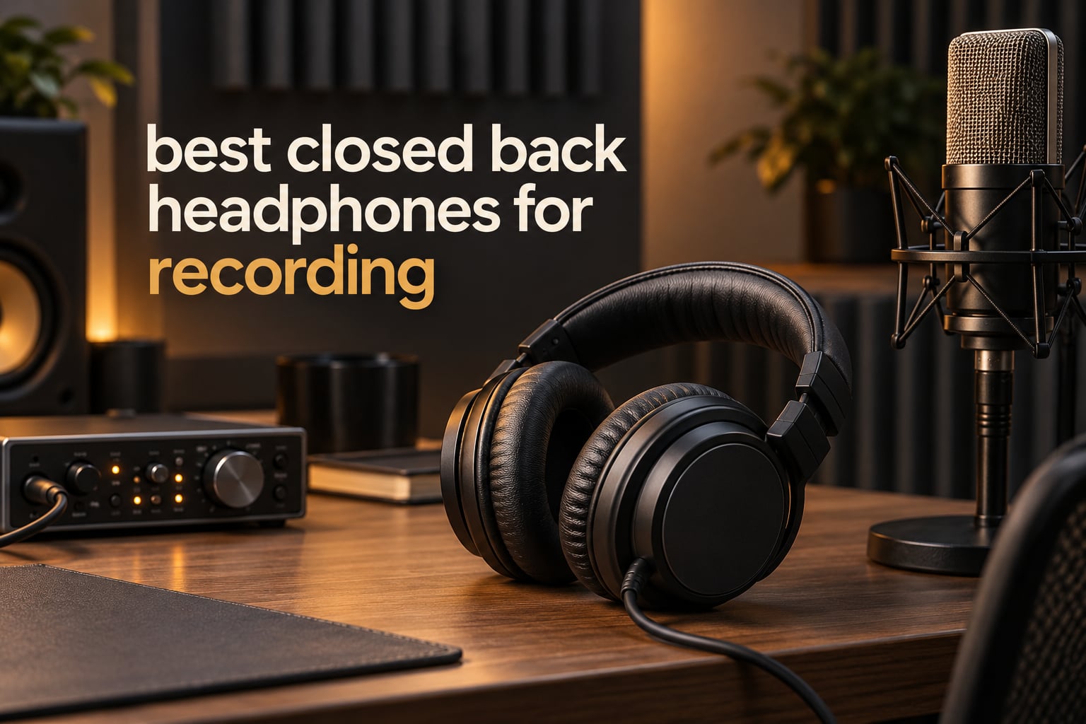 best closed back headphones for recording