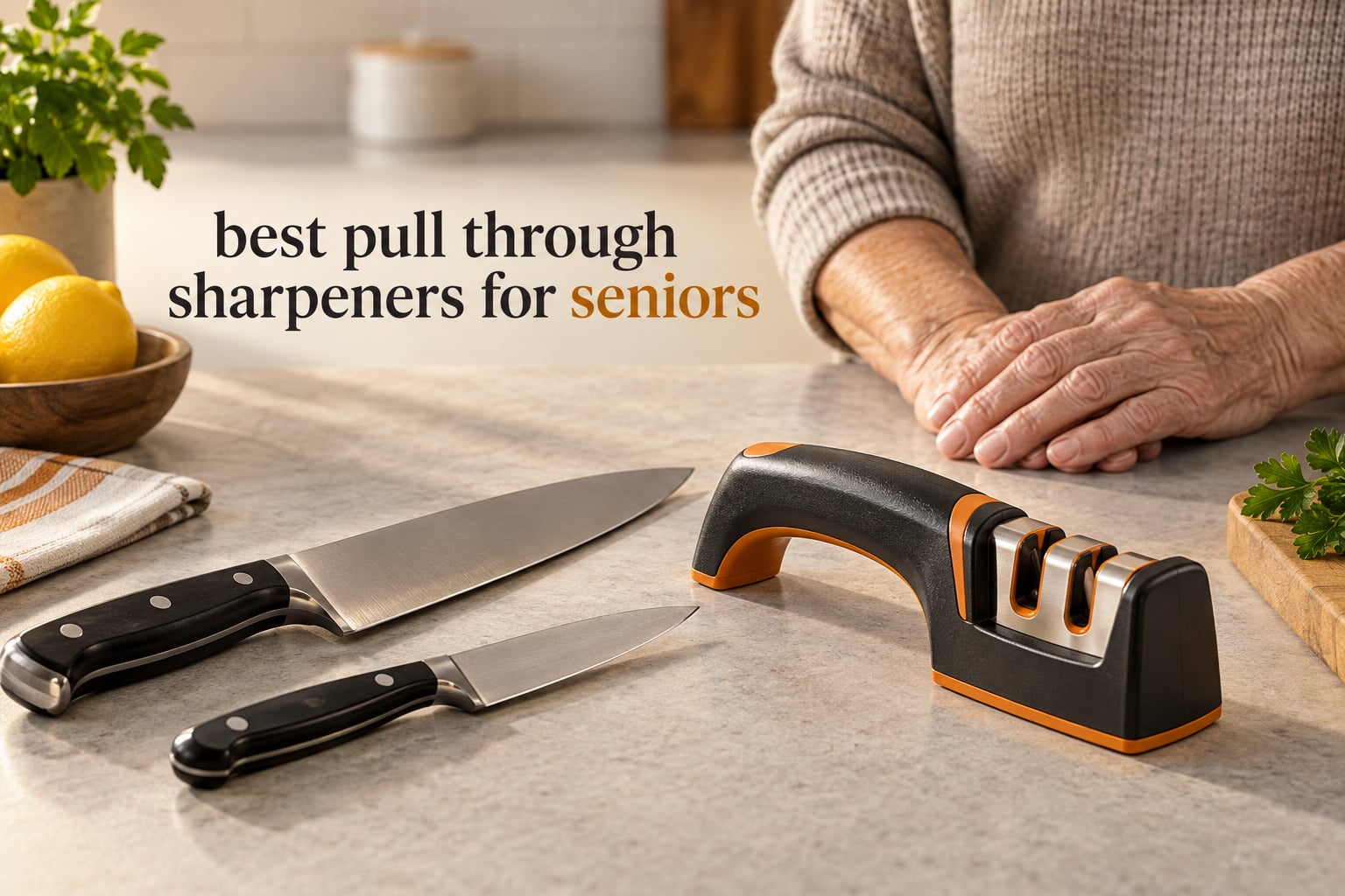 best pull through sharpeners for seniors