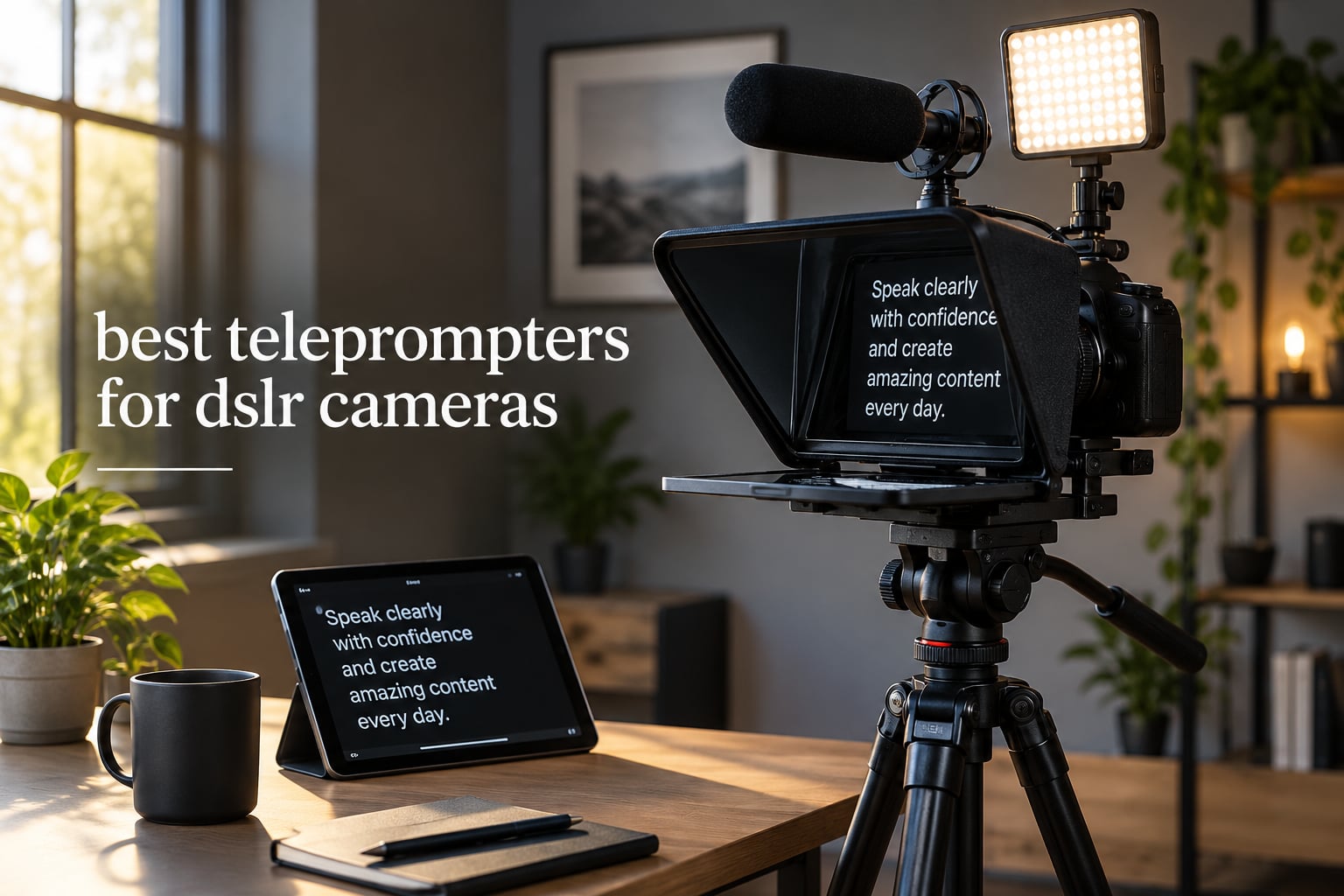 best teleprompters for dslr cameras