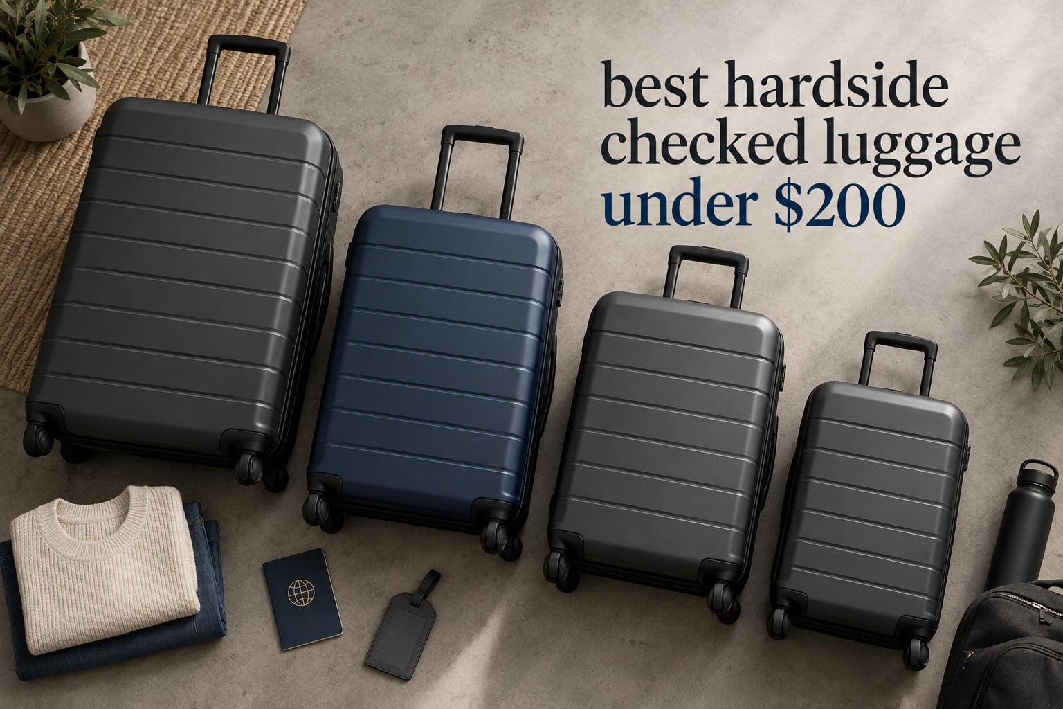 best hardside checked luggage under $200