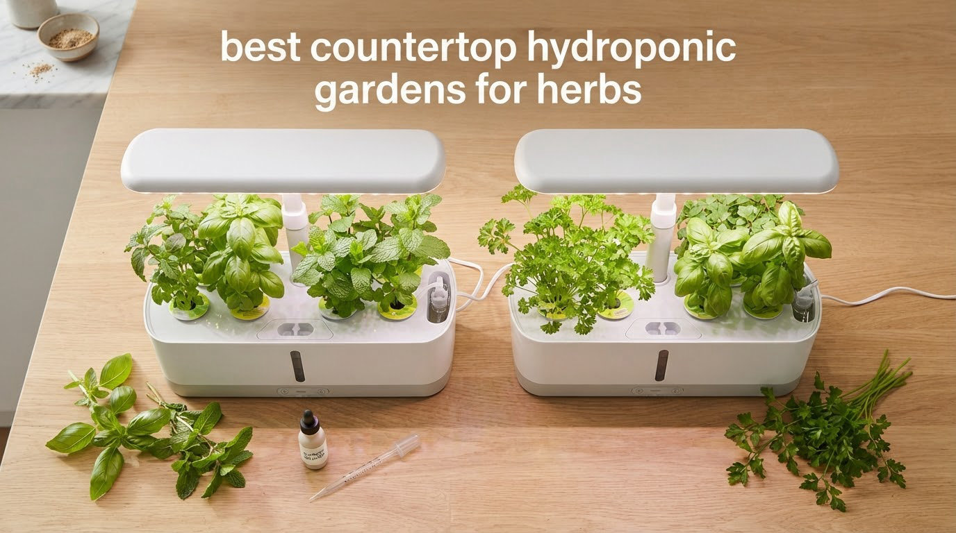best countertop hydroponic gardens for herbs