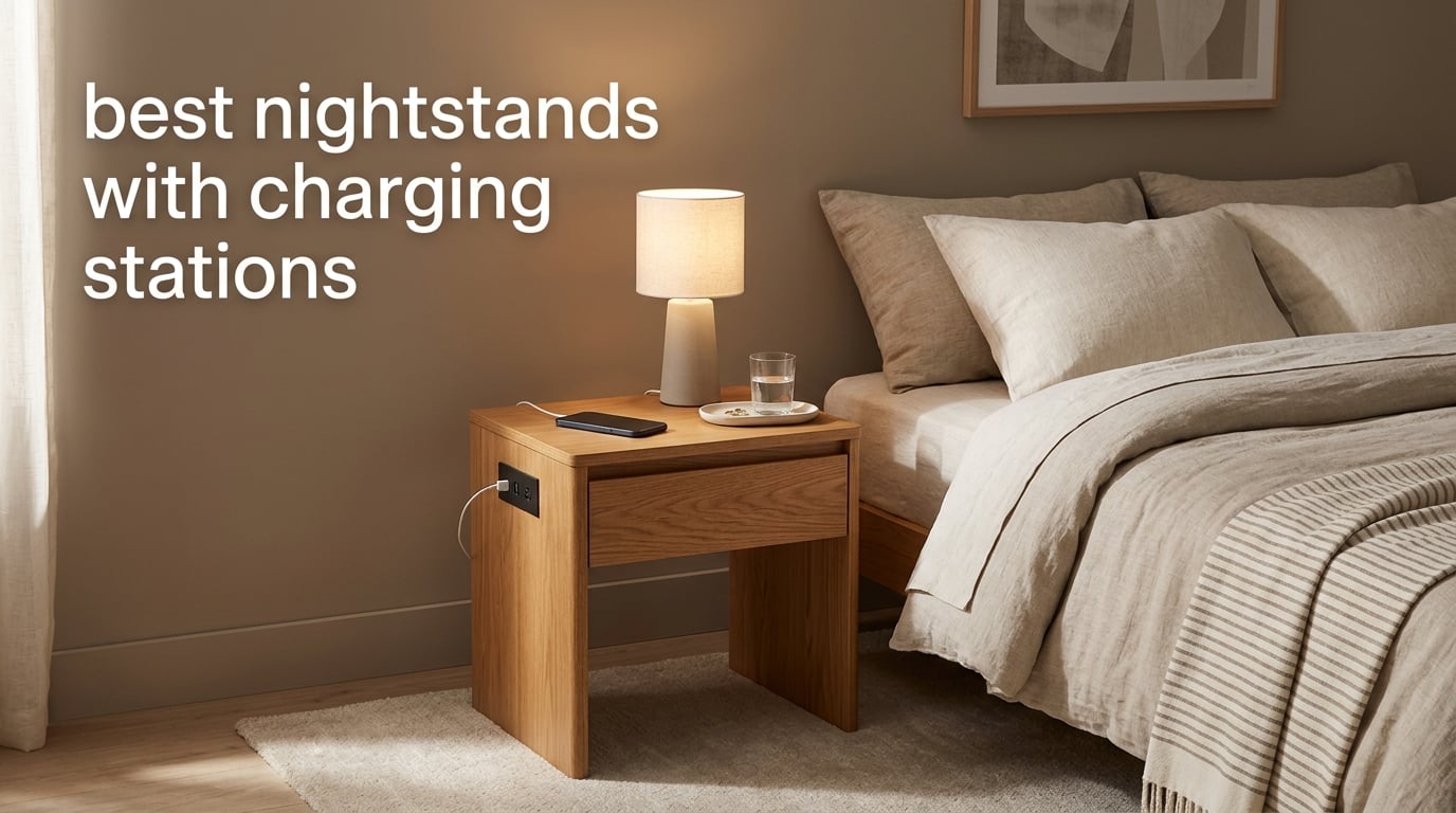 best nightstands with charging stations