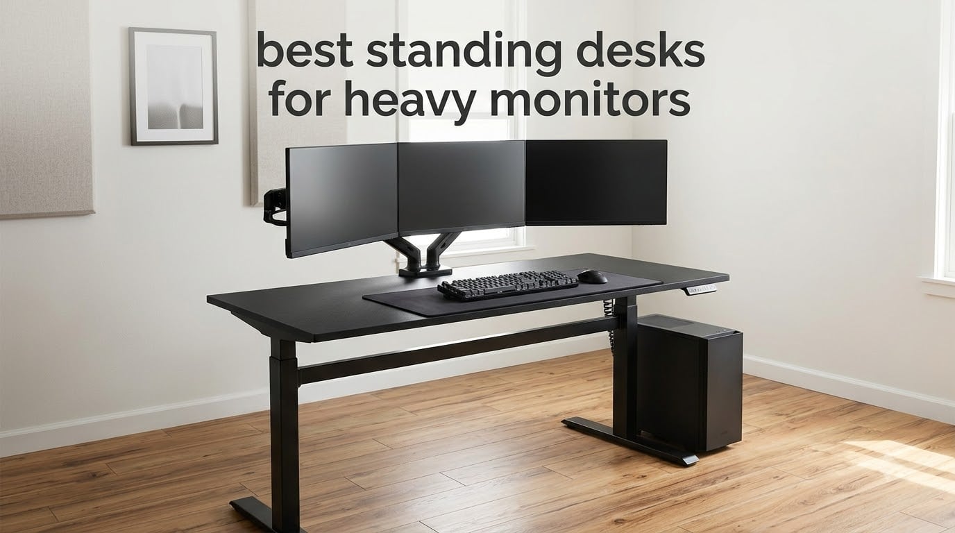 best standing desks for heavy monitors