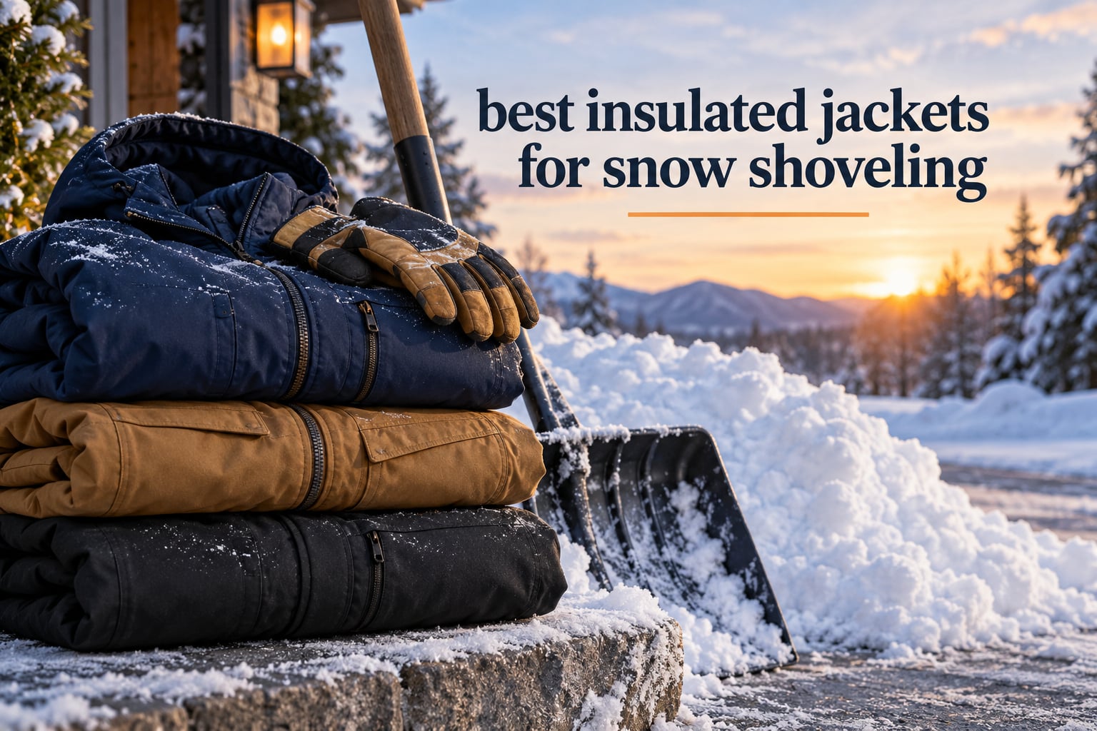 best insulated jackets for snow shoveling
